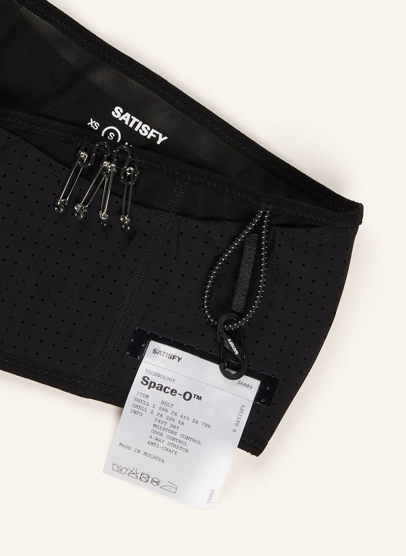 SATISFY Ledvinka SPACE-O™ BELT: ČERNÁ