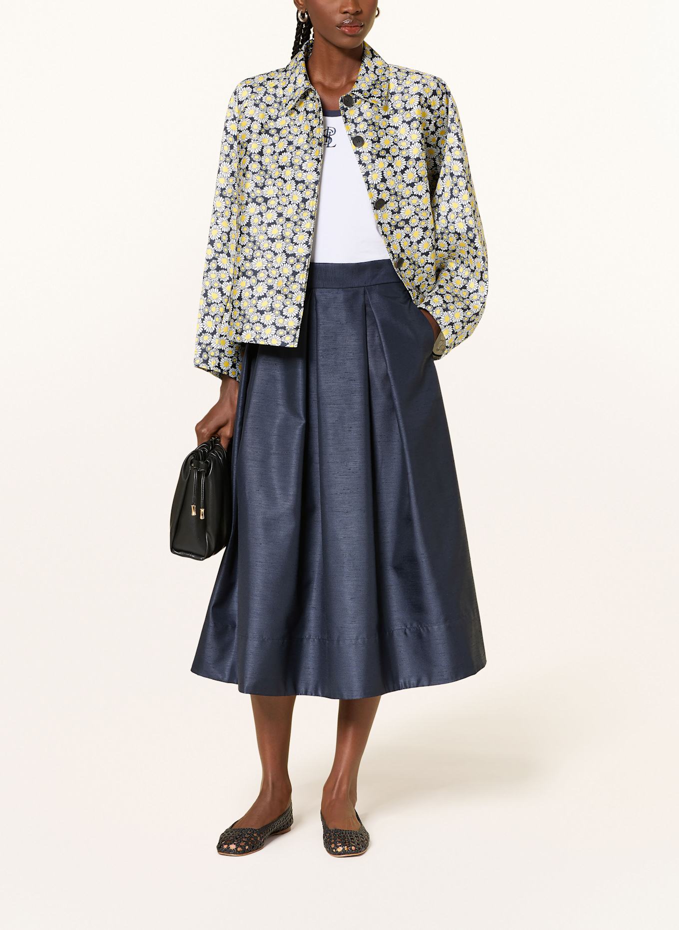 SEM PER LEI Bluzon oversize: CZARNY / BIAŁY / ŻÓŁTY