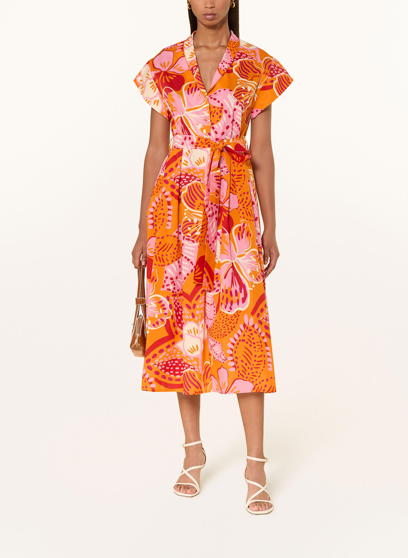 ANNA's Dress: ORANGE / PINK / RED