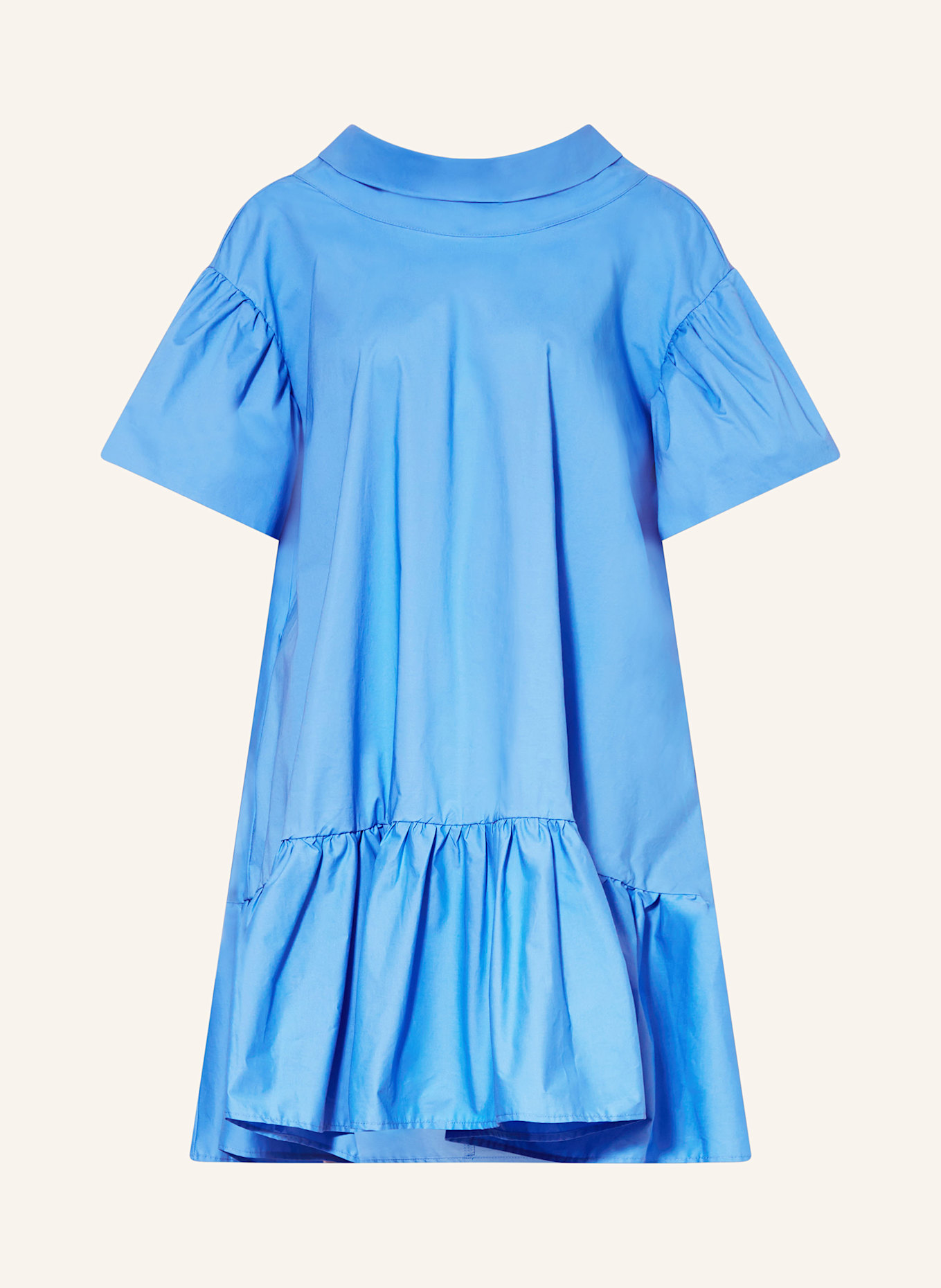 ANNA's Kleid mit Rüschen: BLAU