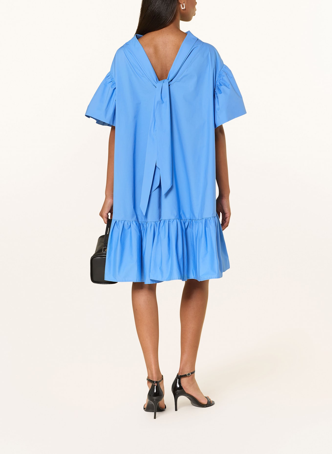 ANNA's Kleid mit Rüschen: BLAU