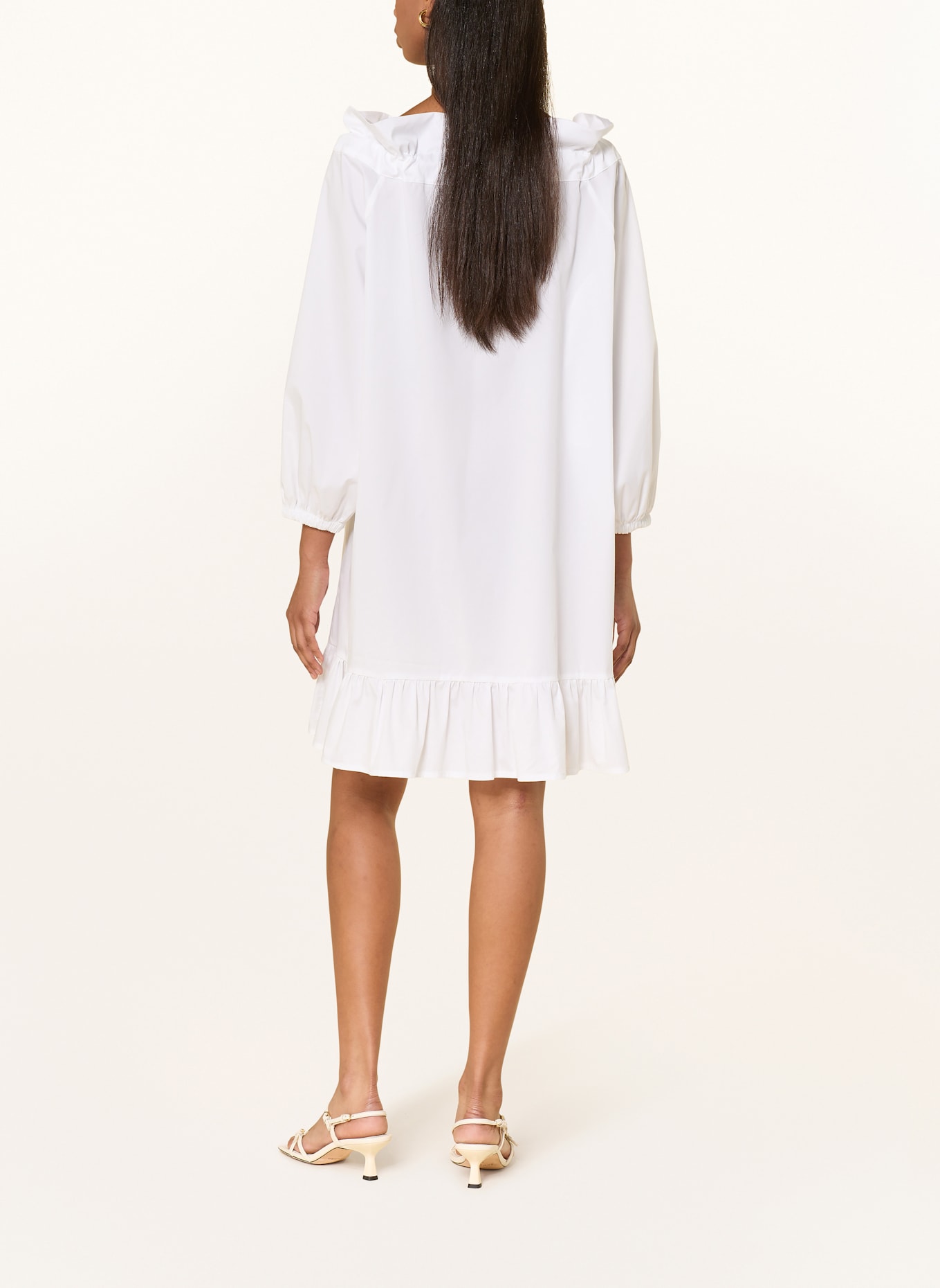 ANNA's Kleid mit Rüschen: WEISS