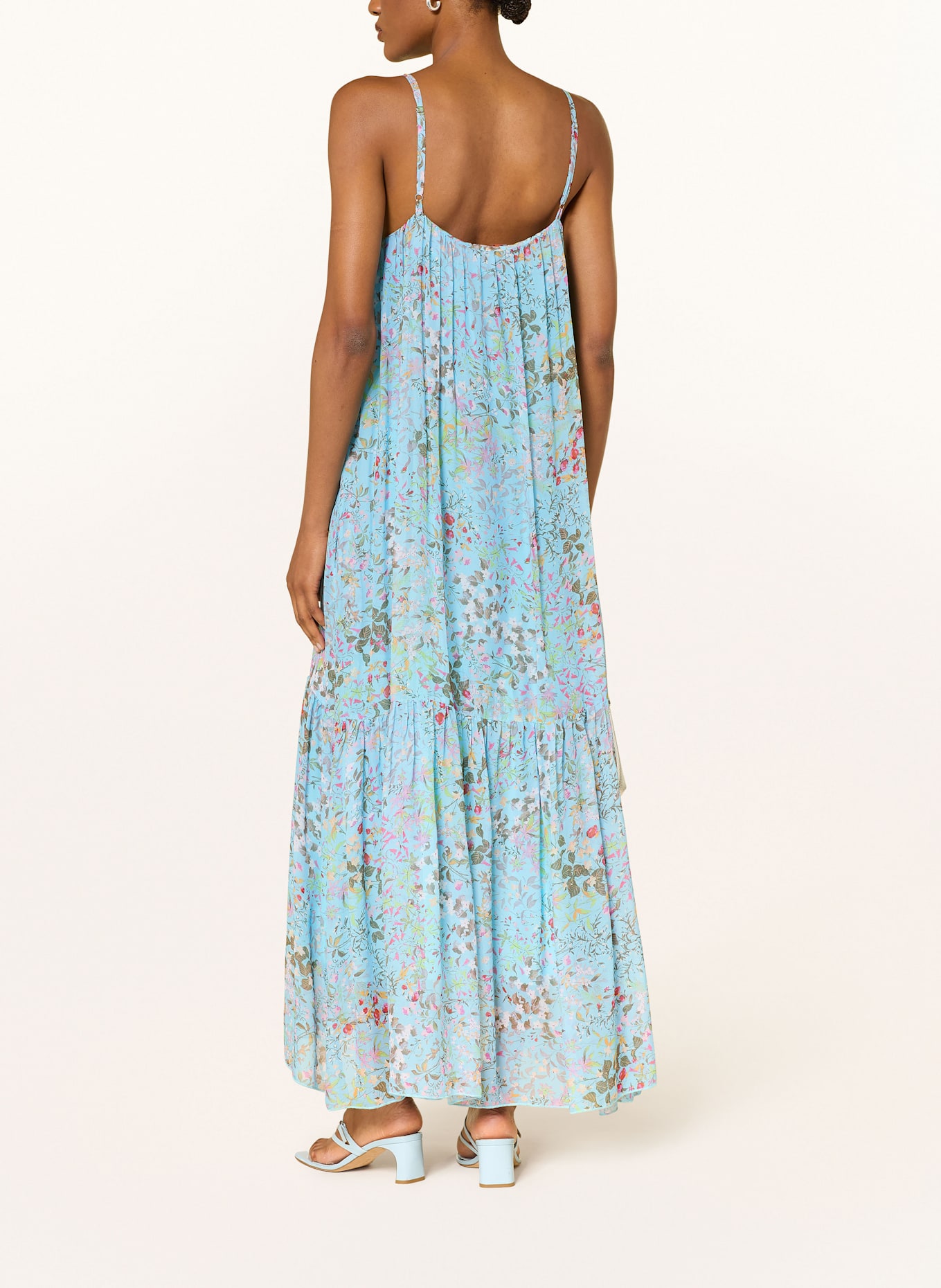 ANNA's Šaty: TMAVĚ MODRÁ / SVĚTLE ZELENÁ / RŮŽOVÁ