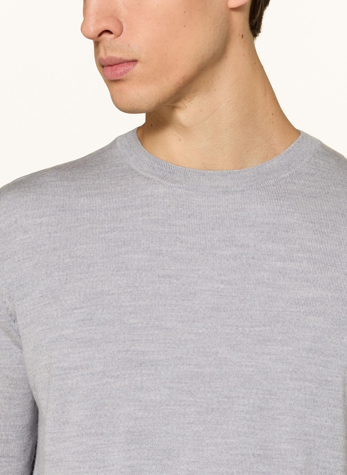 STROKESMAN'S Sweter z wełny merino: SZARY