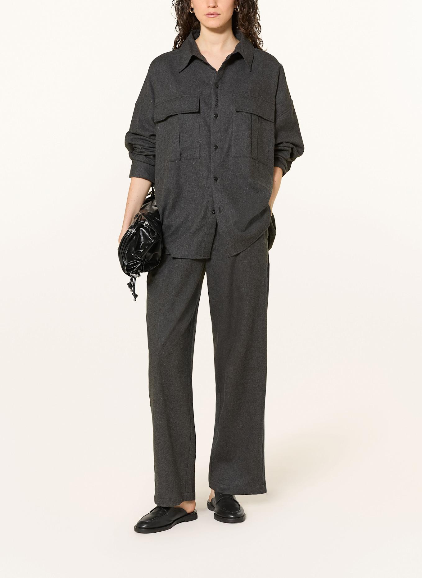 black palms Hose FLANNY im Jogging-Stil: DUNKELGRAU