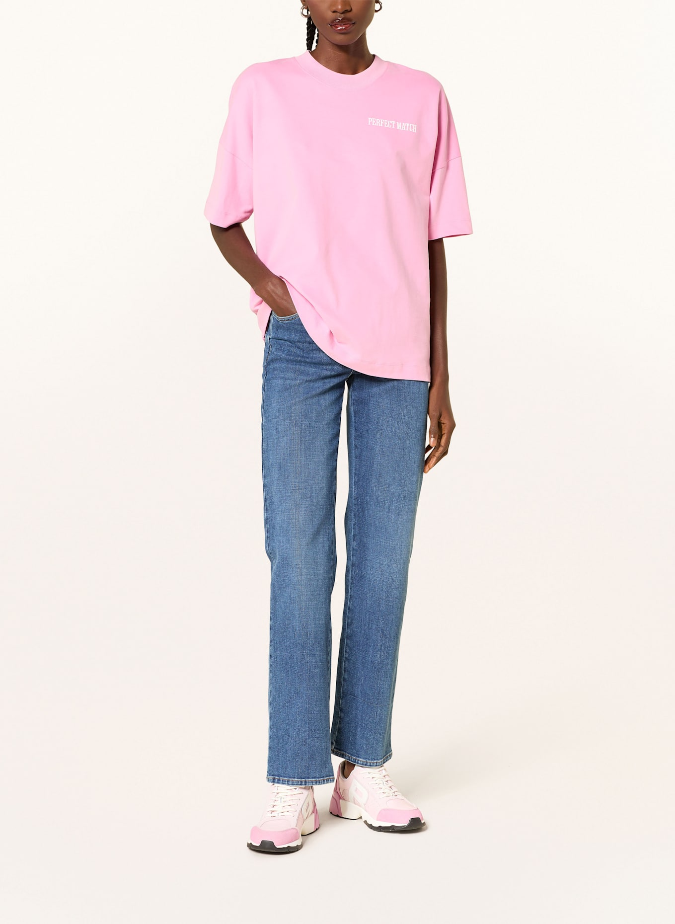 RIANI Oversized tričko: RŮŽOVÁ