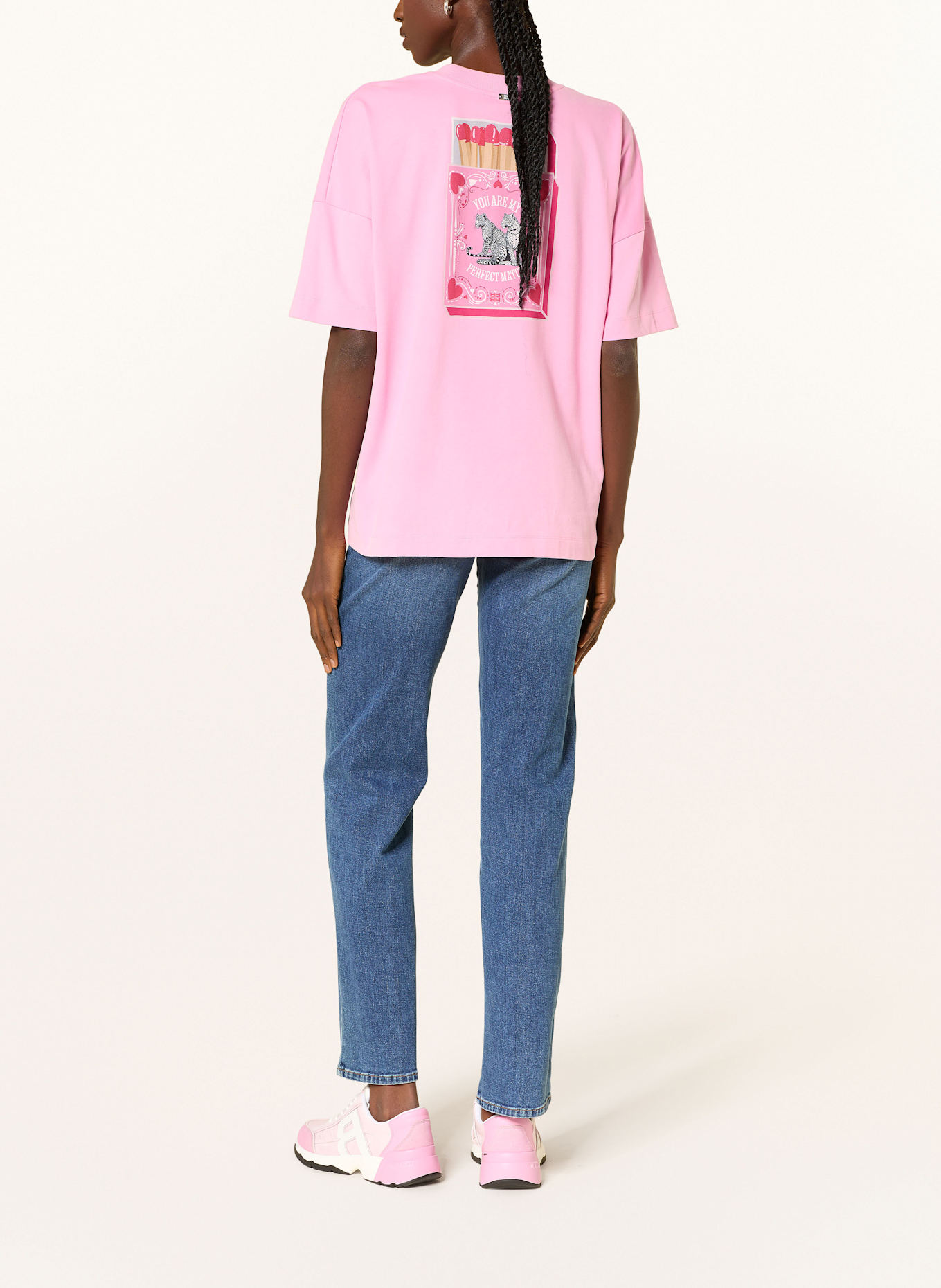 RIANI Oversized tričko: RŮŽOVÁ