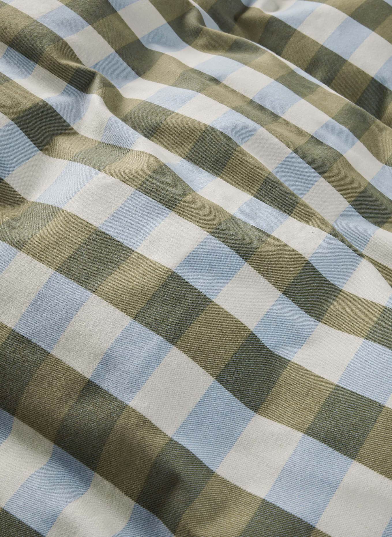 Marc O'Polo Bettwäsche MARE: ECRU / HELLBLAU / OLIV