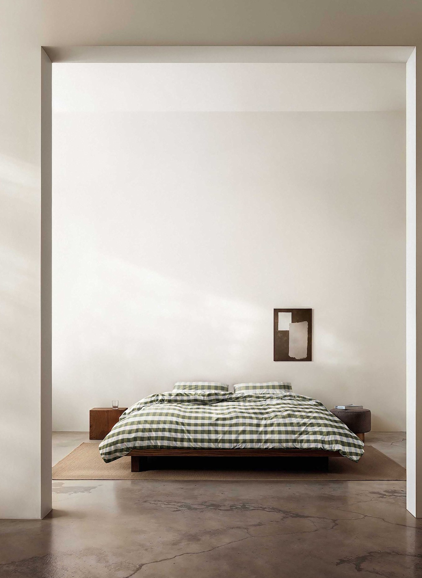 Marc O'Polo Bettwäsche MARE: ECRU / HELLBLAU / OLIV