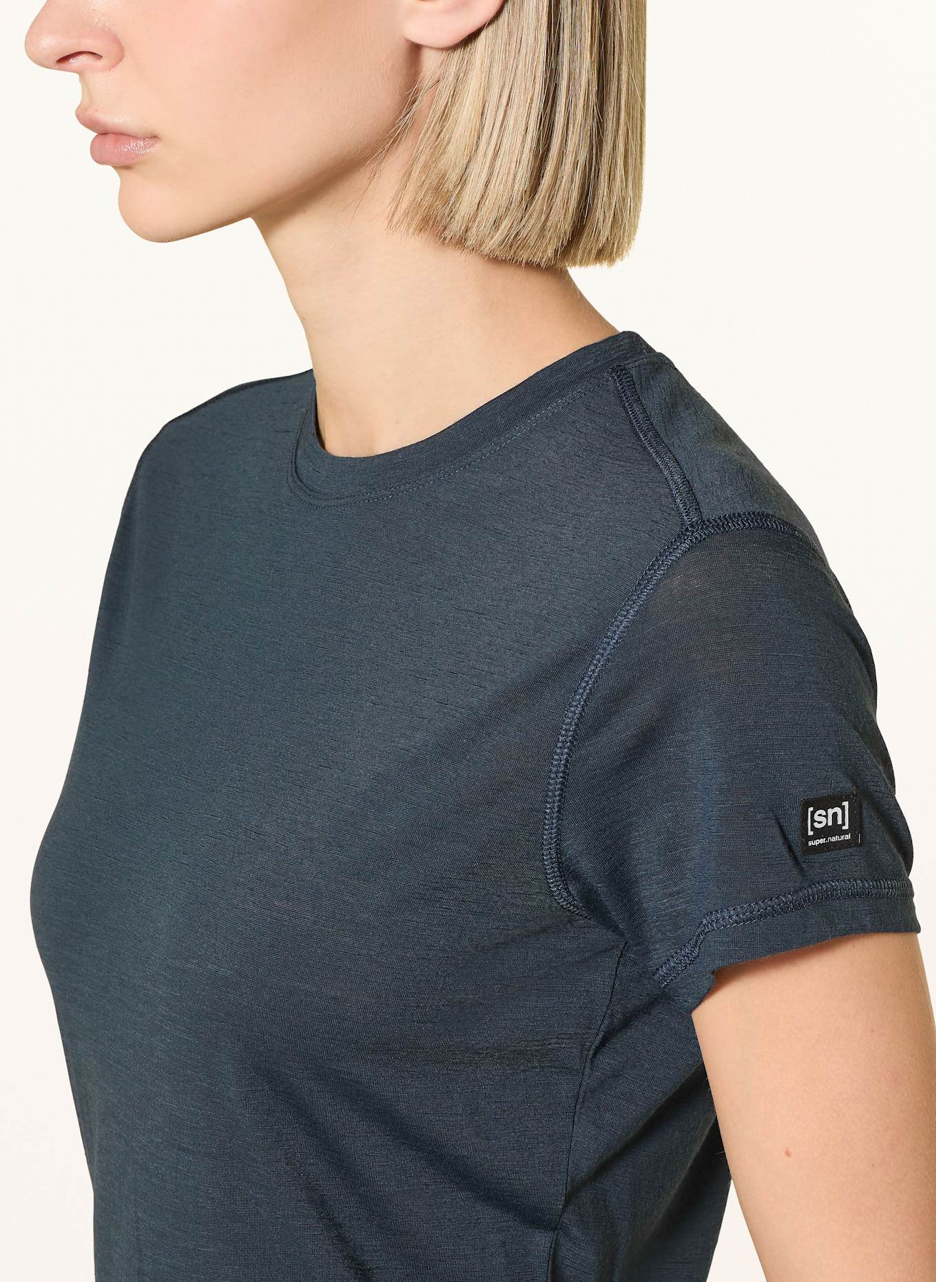 super.natural Funktionswäsche-Shirt SIERRA140 mit Merinowolle: DUNKELBLAU