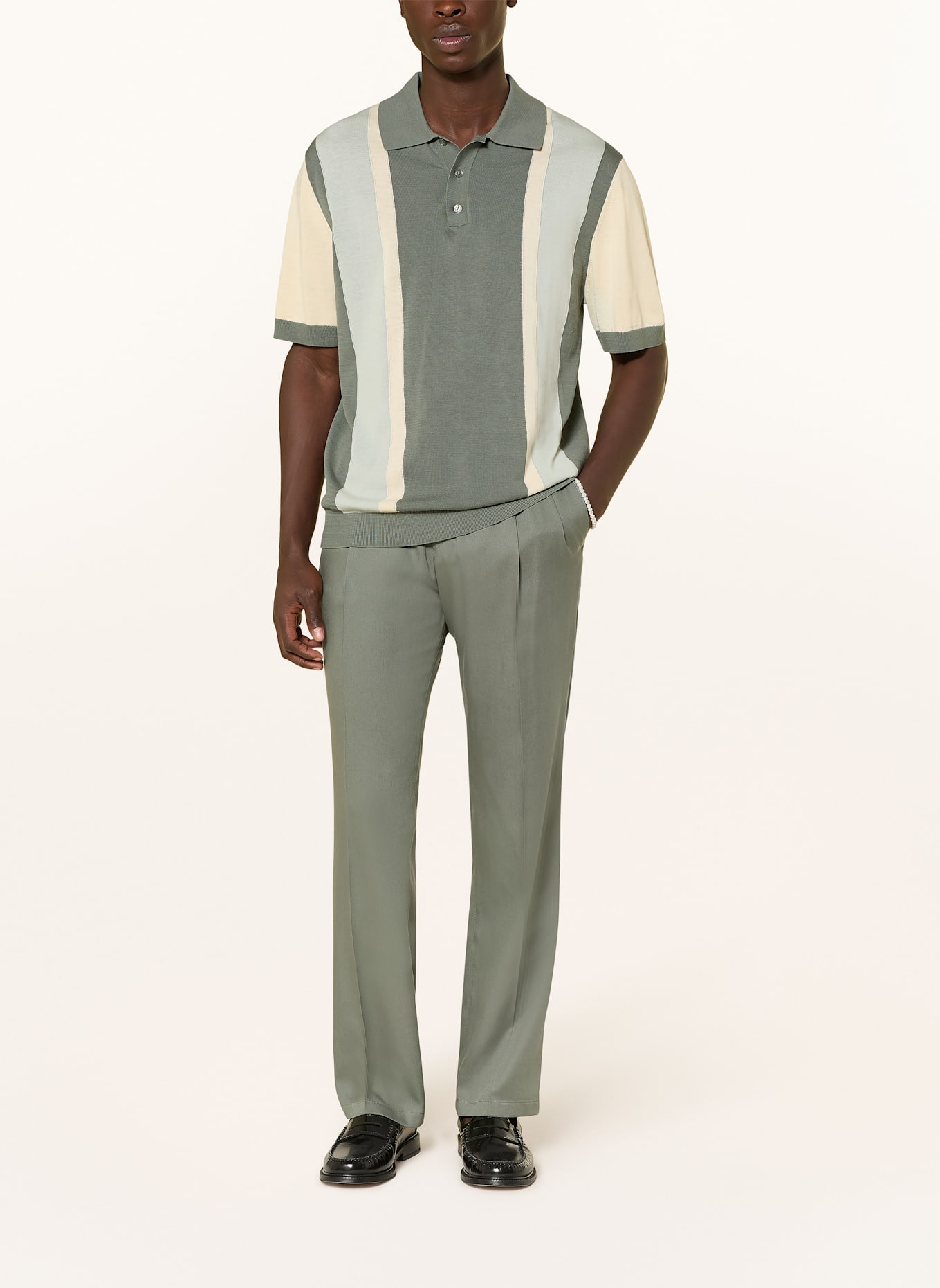 DRYKORN Chinosy LEEK regular fit: ZIELONY