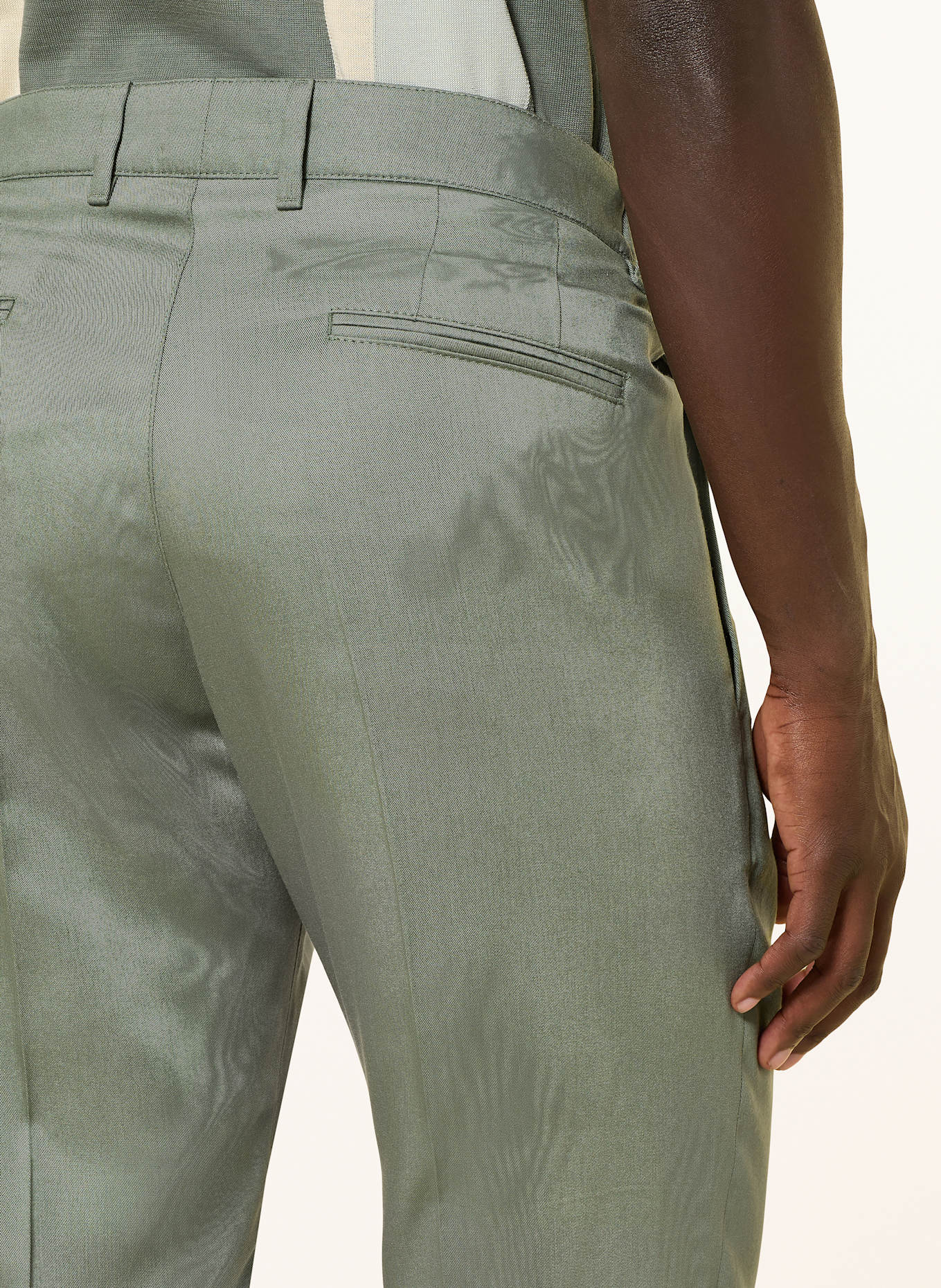 DRYKORN Chinosy LEEK regular fit: ZIELONY