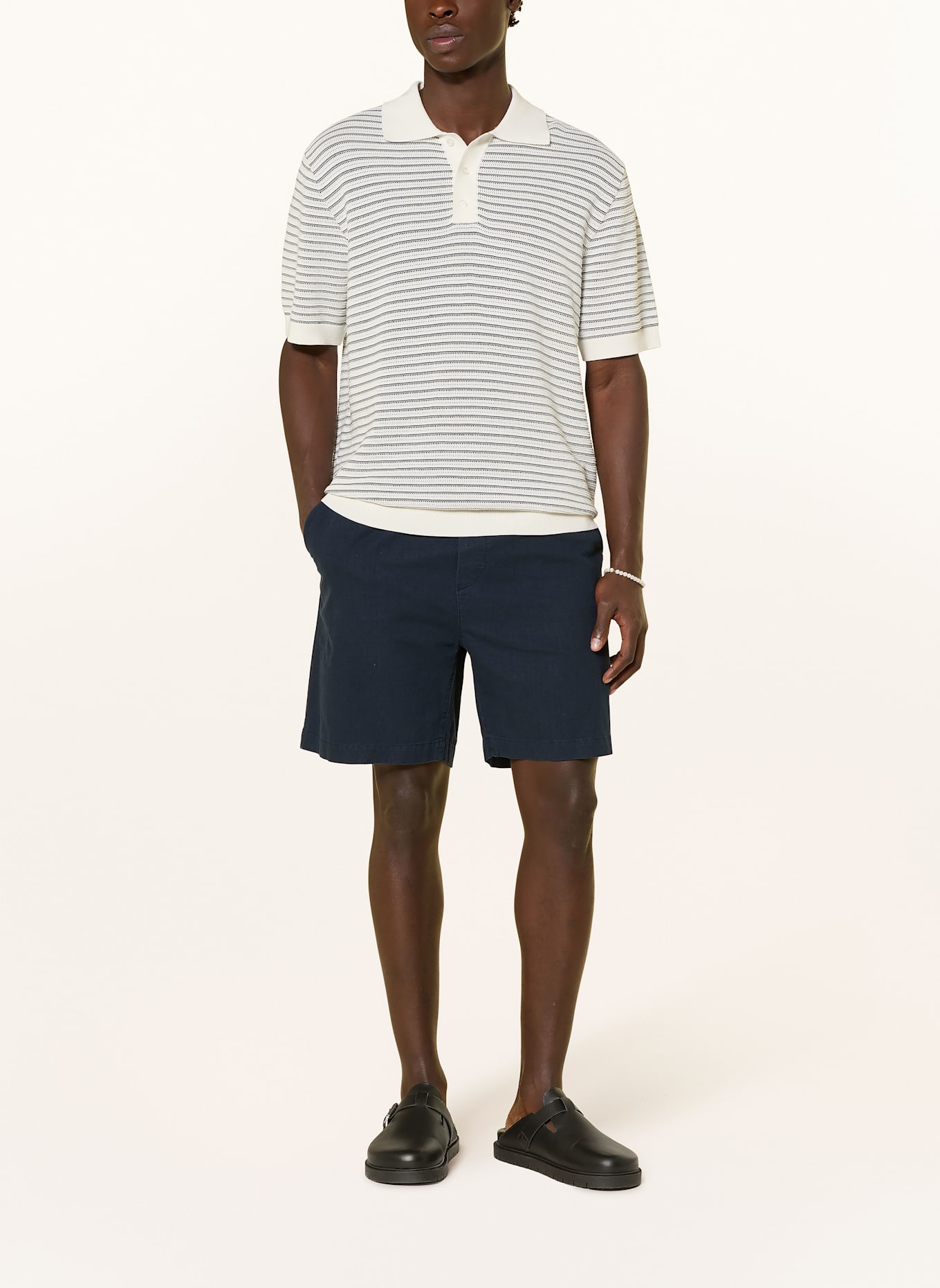 DRYKORN Shorts SAYO mit Leinen: DUNKELBLAU