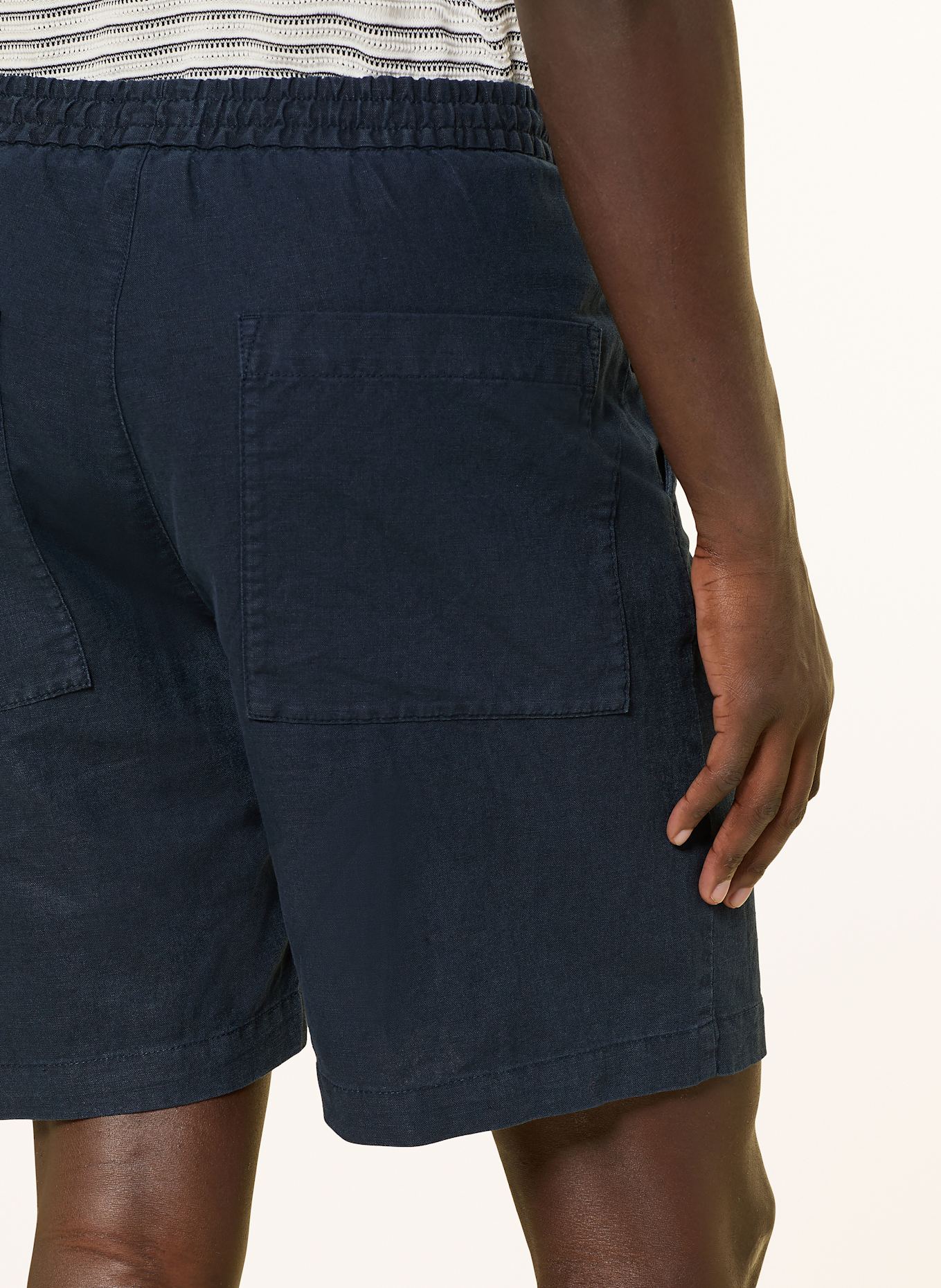 DRYKORN Shorts SAYO mit Leinen: DUNKELBLAU