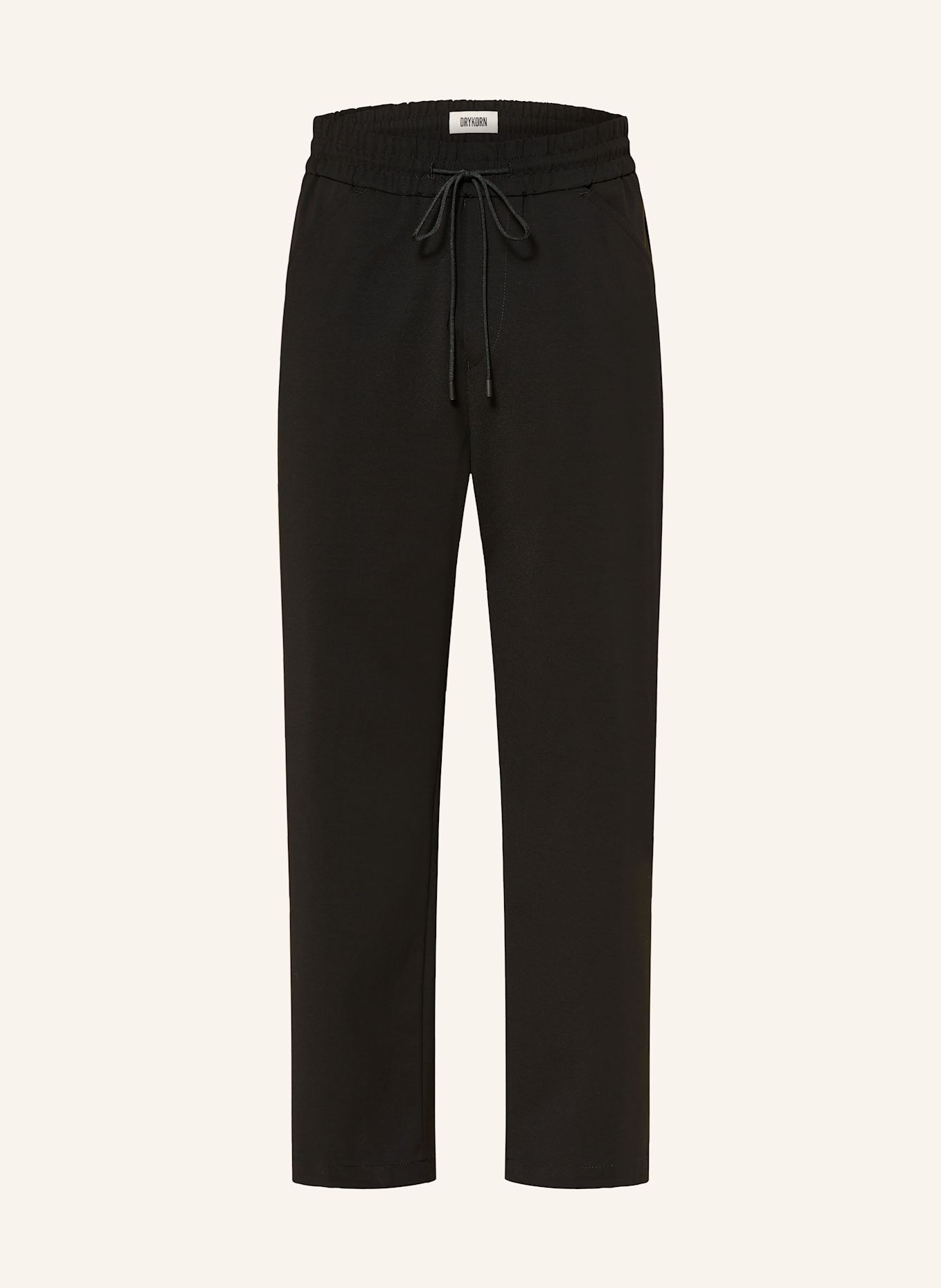 DRYKORN ONARO jersey trousers in jogging style Regular fit: BLACK