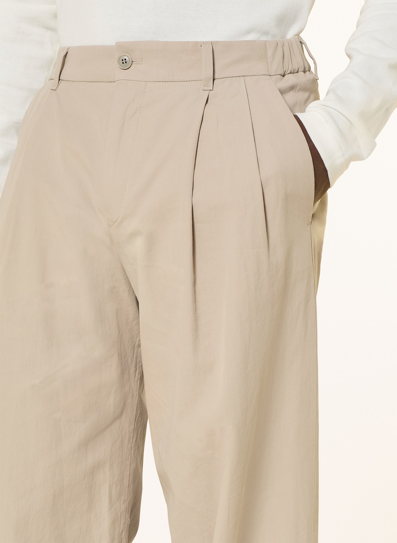 DRYKORN Chino LEEK_WIDE Coupe large: BEIGE
