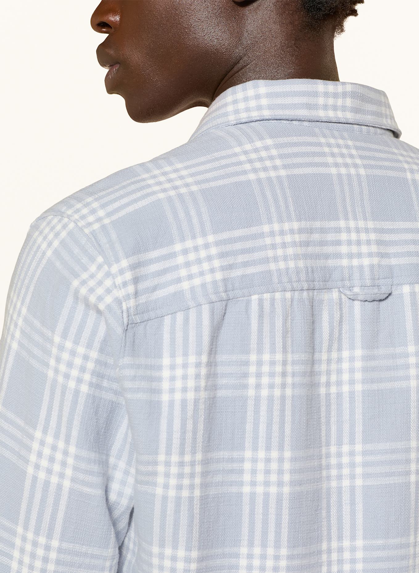 DRYKORN Overshirt DIEGGO: LIGHT BLUE / WHITE