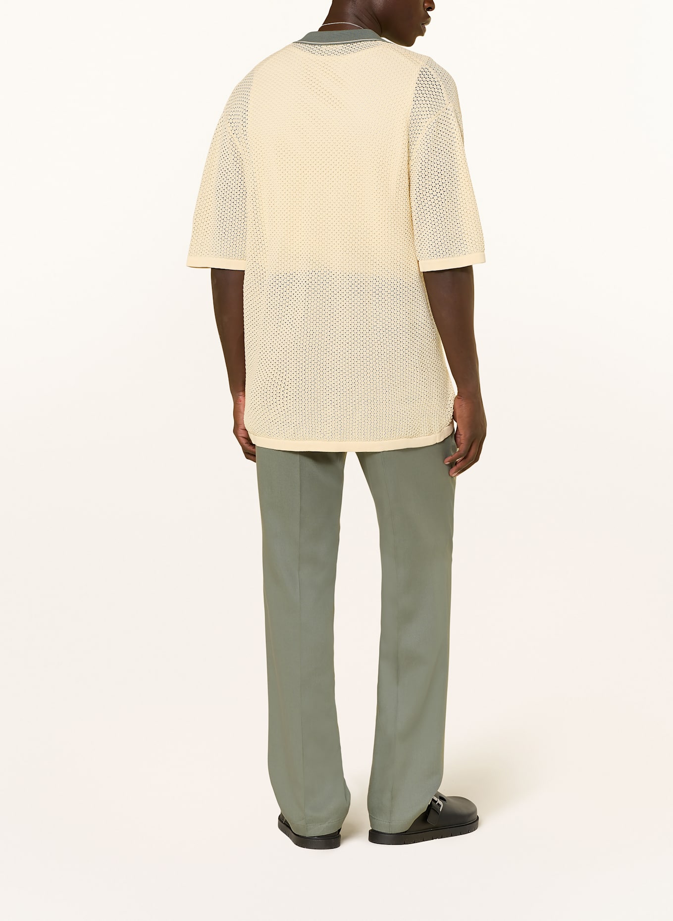 DRYKORN Strickhemd DANTTE Relaxed Fit: ECRU / OLIV