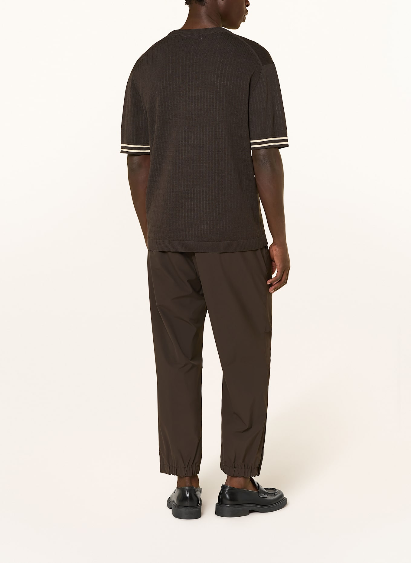 DRYKORN Knit shirt DERICO: DARK BROWN