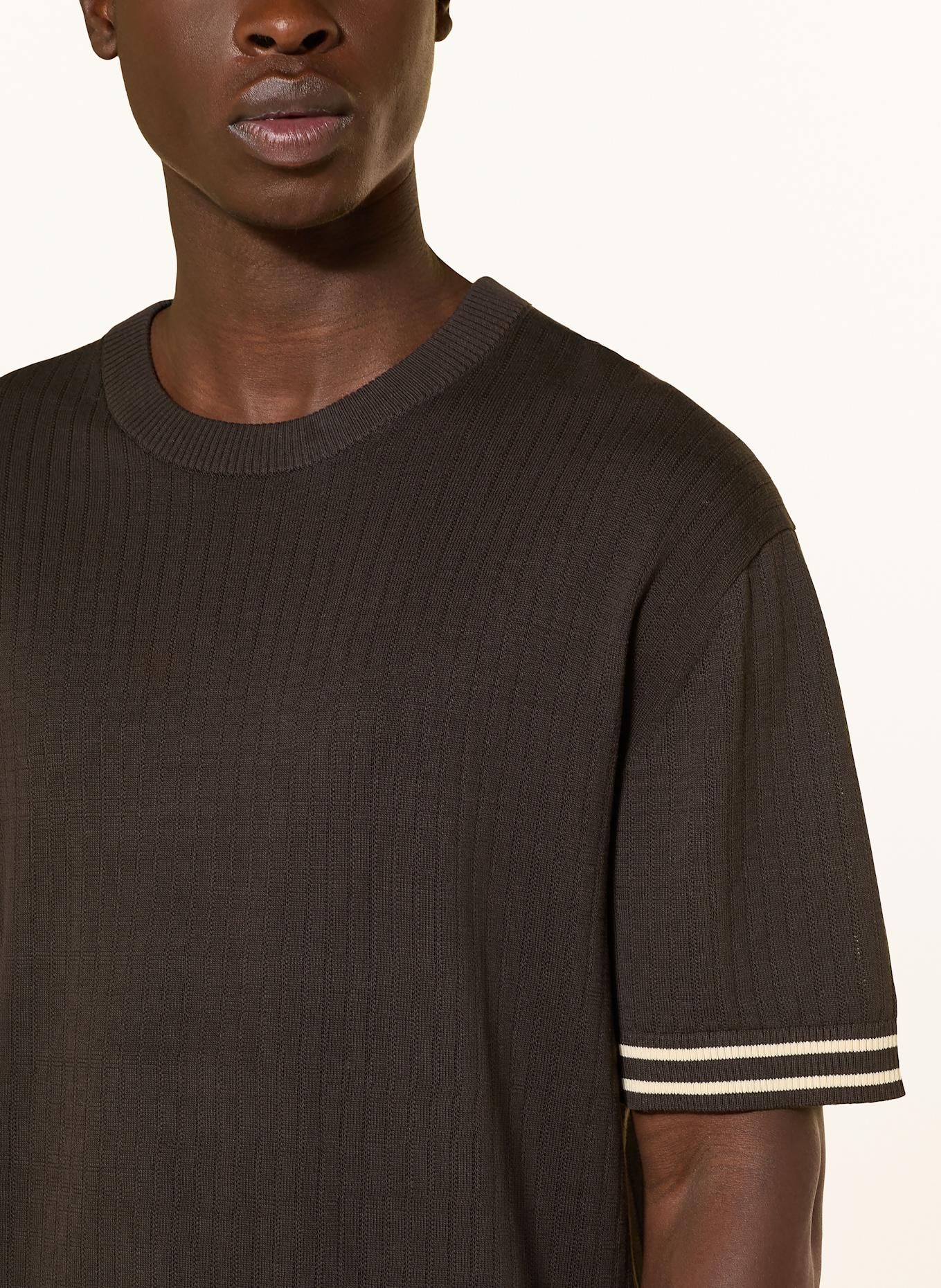 DRYKORN Knit shirt DERICO: DARK BROWN