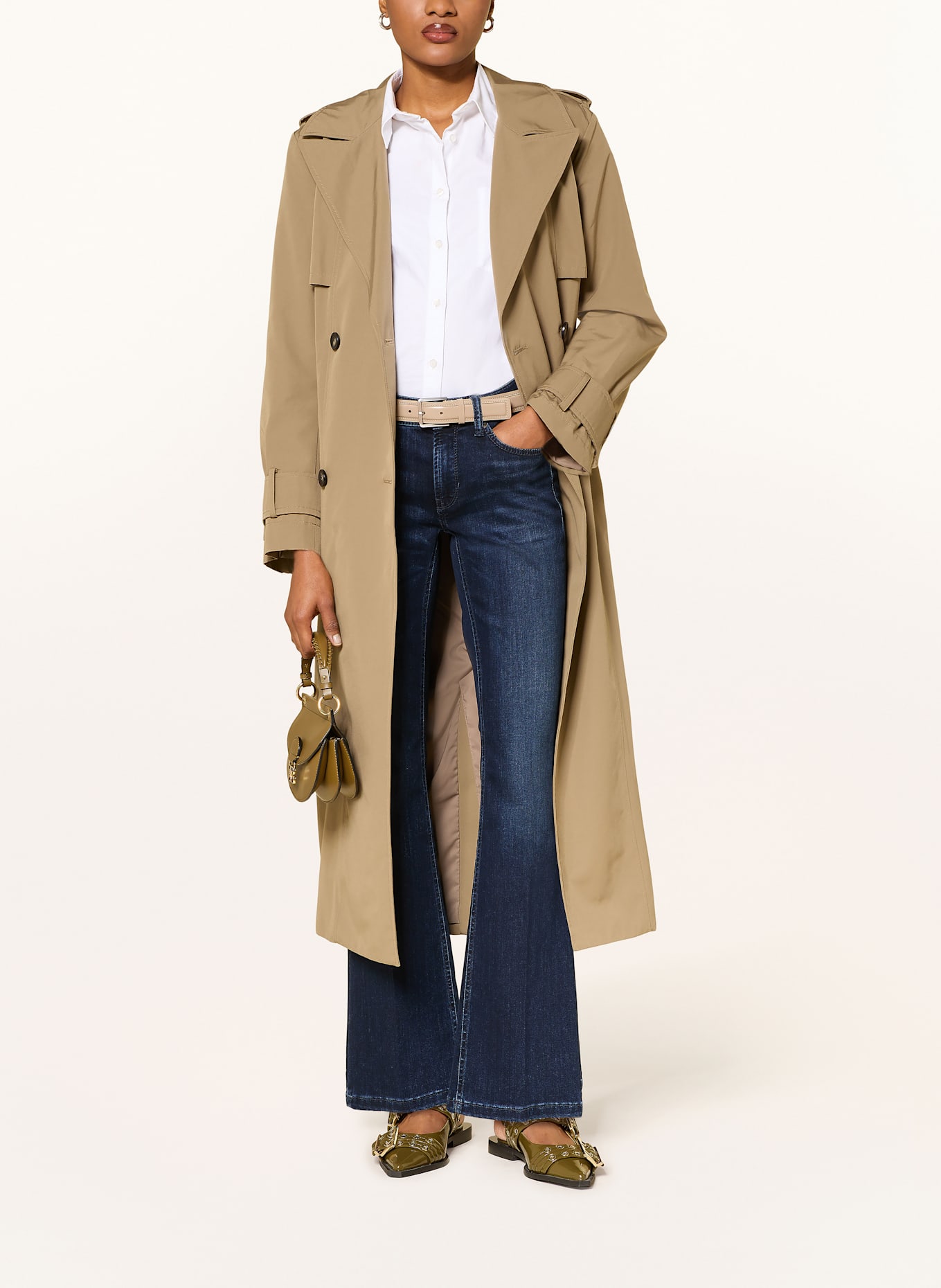 CAMBIO Flared džíny PARIS: 5060 soft cozy blue