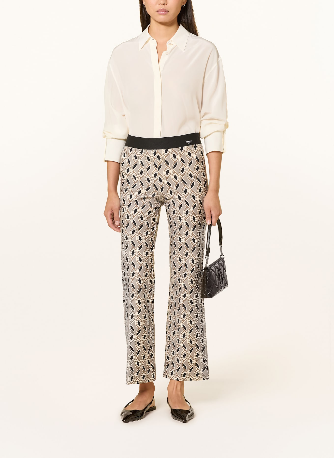 CAMBIO Spodnie FAITH: SZARY / KHAKI