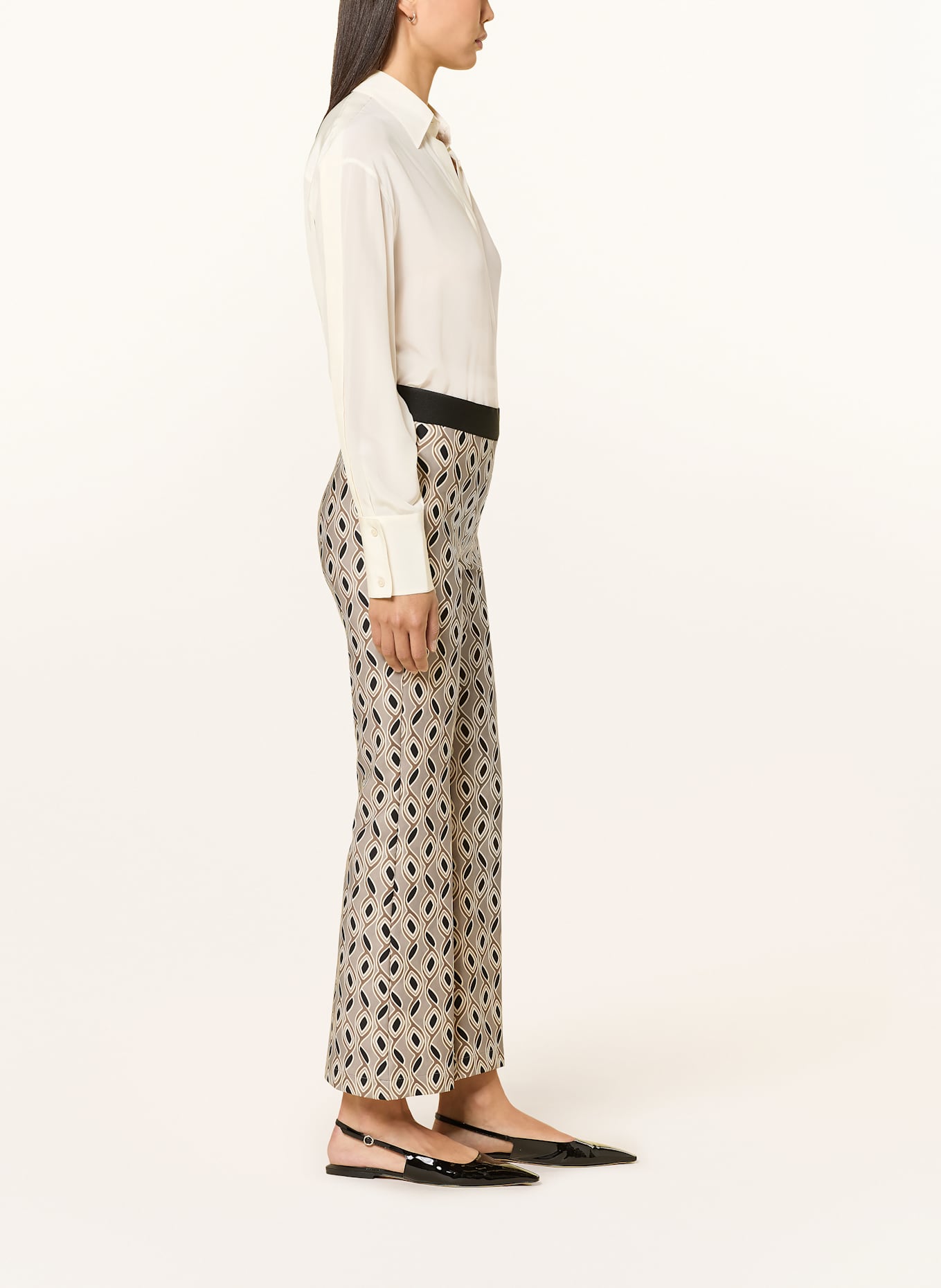 CAMBIO Spodnie FAITH: SZARY / KHAKI