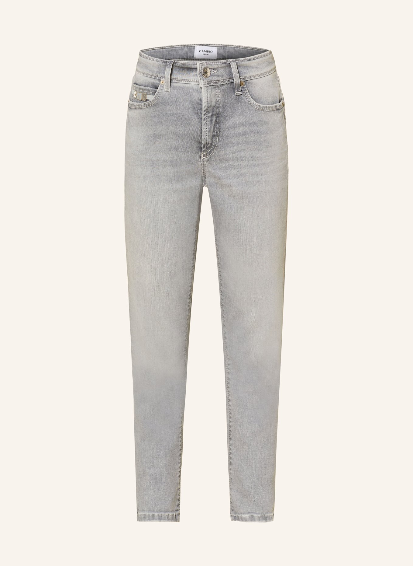 CAMBIO Jeansy cropped PIPER: 5282 contrast bleached
