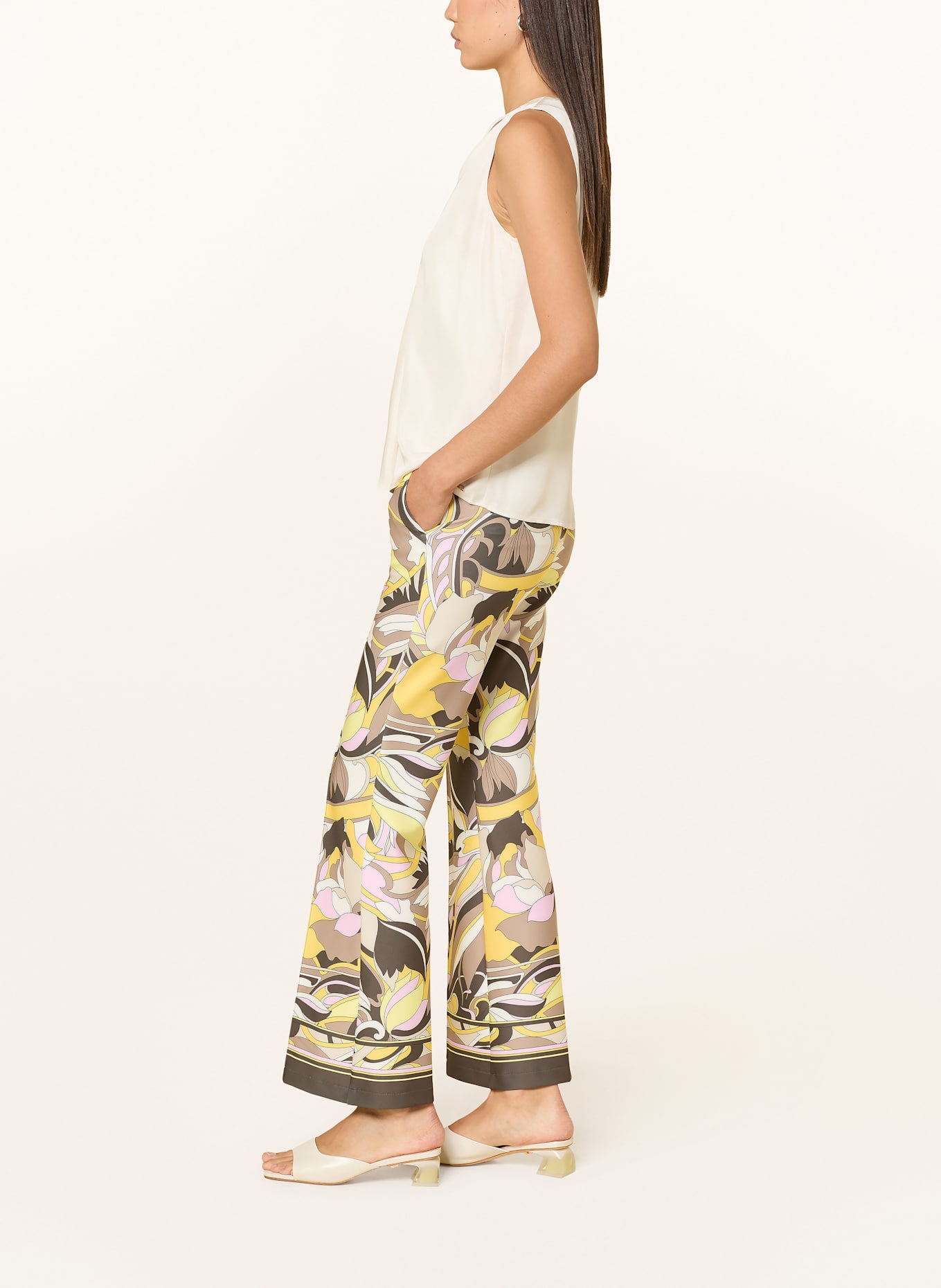 CAMBIO Hose FRANCOISE: 893 fancy pink/hazel/coffe