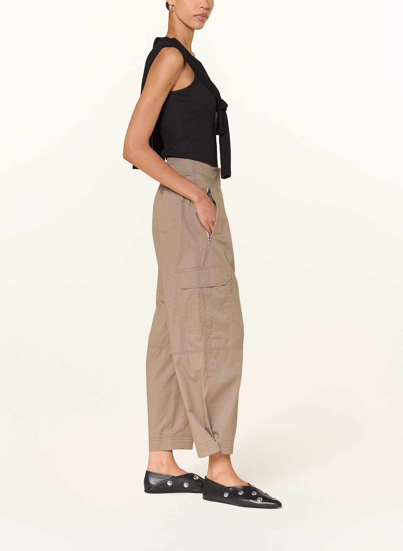 CAMBIO Pantalon cargo BLOSSOM: TAUPE
