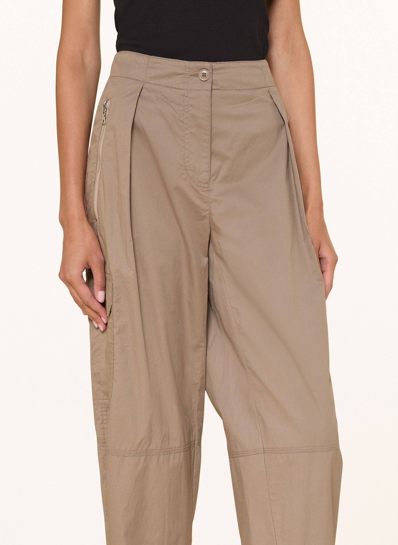 CAMBIO Pantalon cargo BLOSSOM: TAUPE