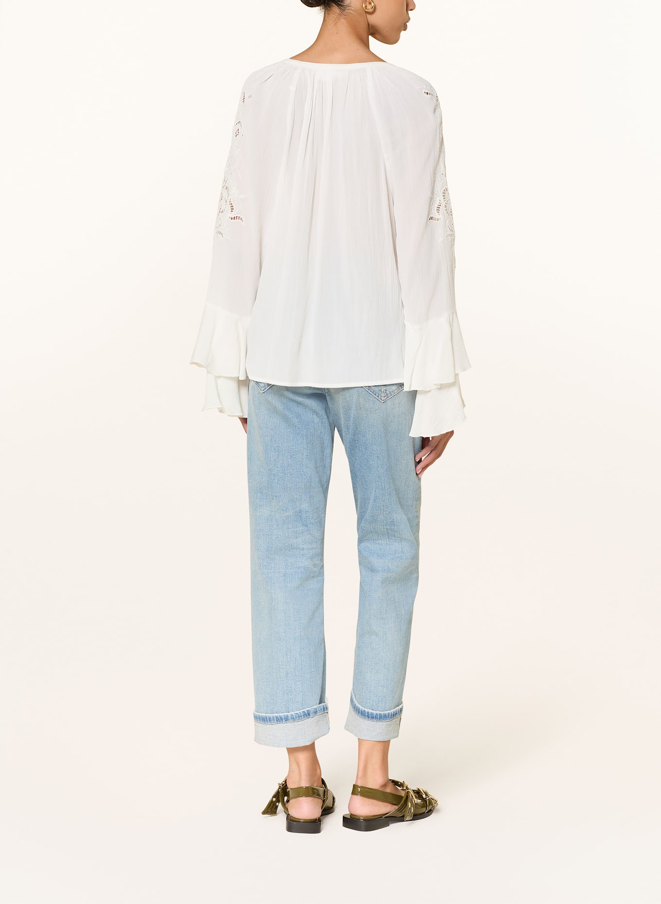 CAMBIO Straight džíny GAIA: 5181 summer tea wash