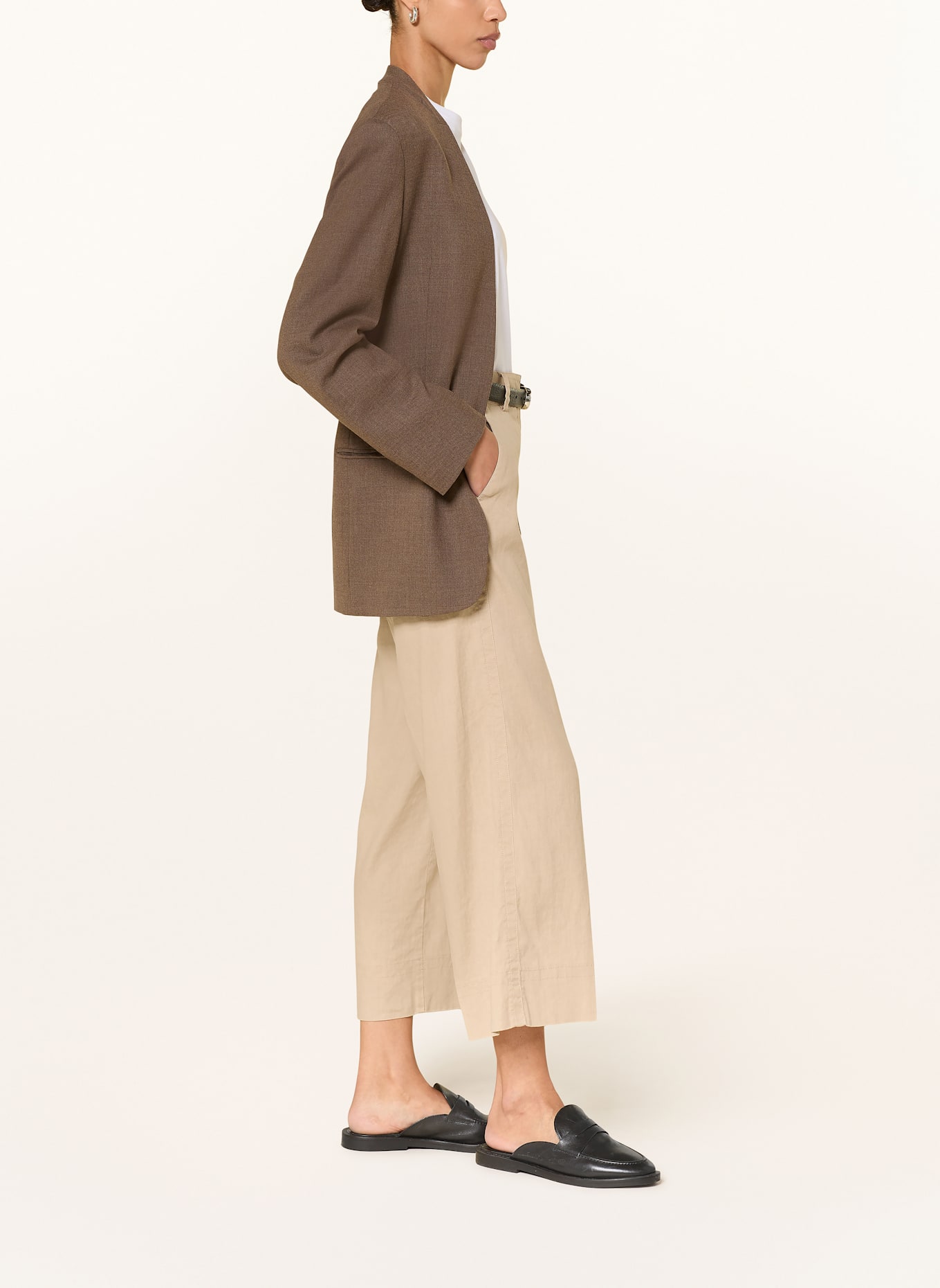 CAMBIO Culotte CARA mit Leinen: BEIGE