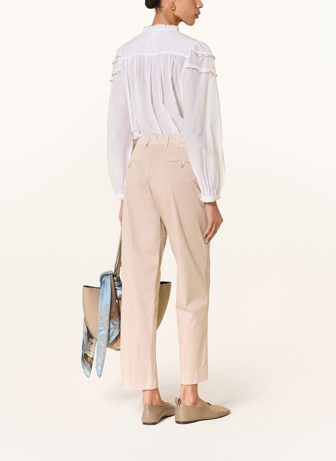 CAMBIO Chinosy KIANA: BEŻOWY