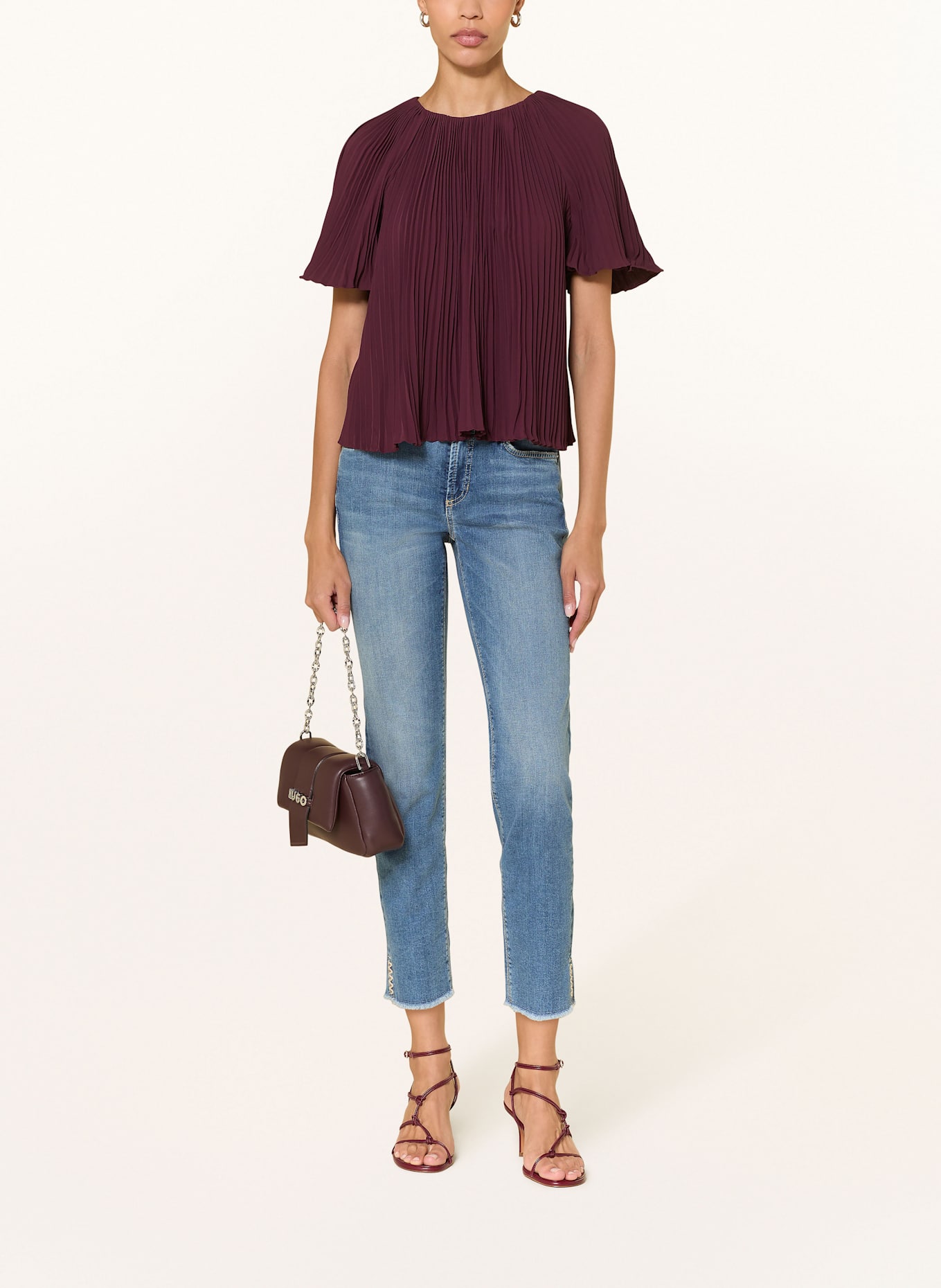 CAMBIO Jeans PIPER: 5189 medium fringed hem