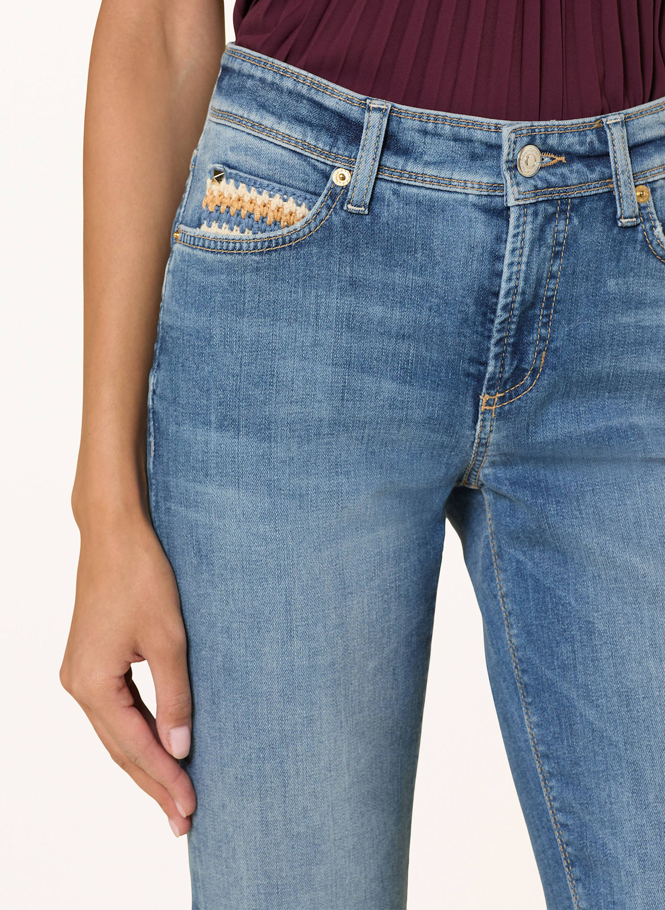 CAMBIO Jeans PIPER: 5189 medium fringed hem