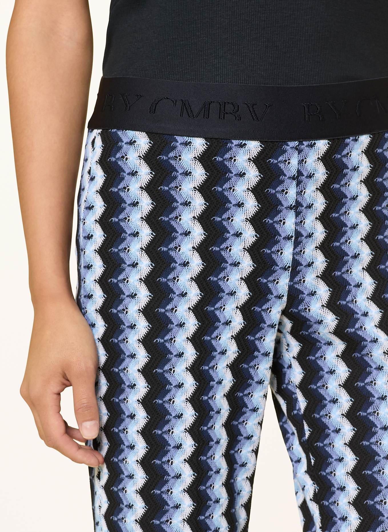 CAMBIO Pantalon au crochet FAITH: BLEU FONCÉ / LILAS CLAIR / BLEU CLAIR