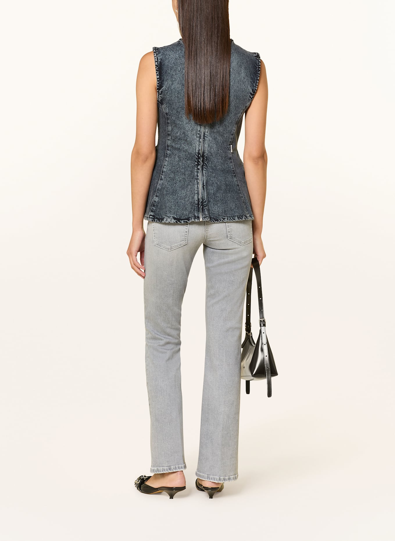 CAMBIO Flared jeans PARIS: 5282 contrast bleached