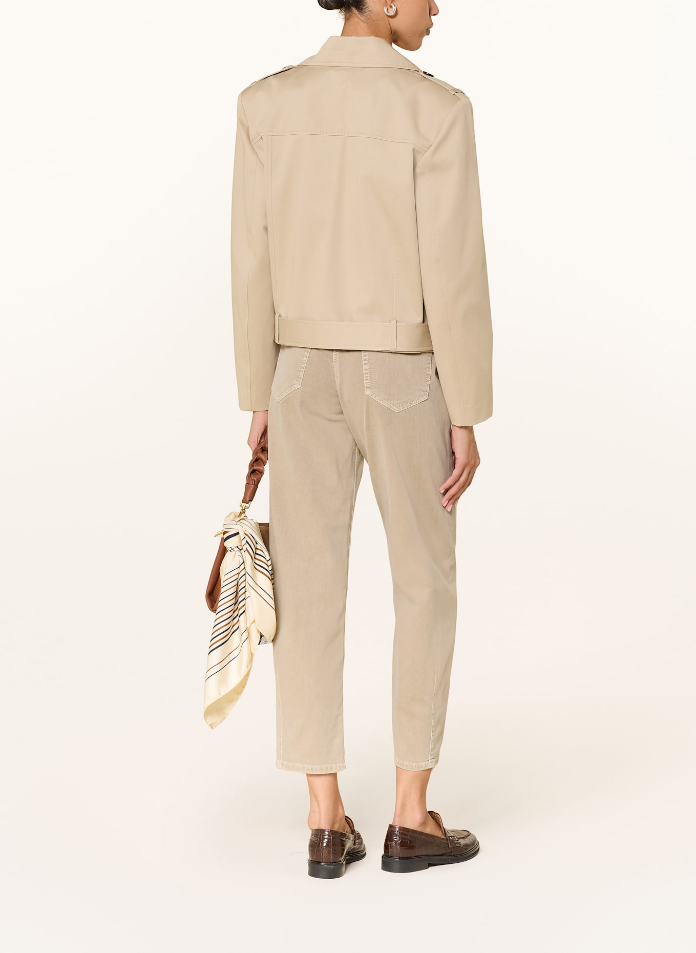 CAMBIO Cropped Jeans ELIN: BEIGE