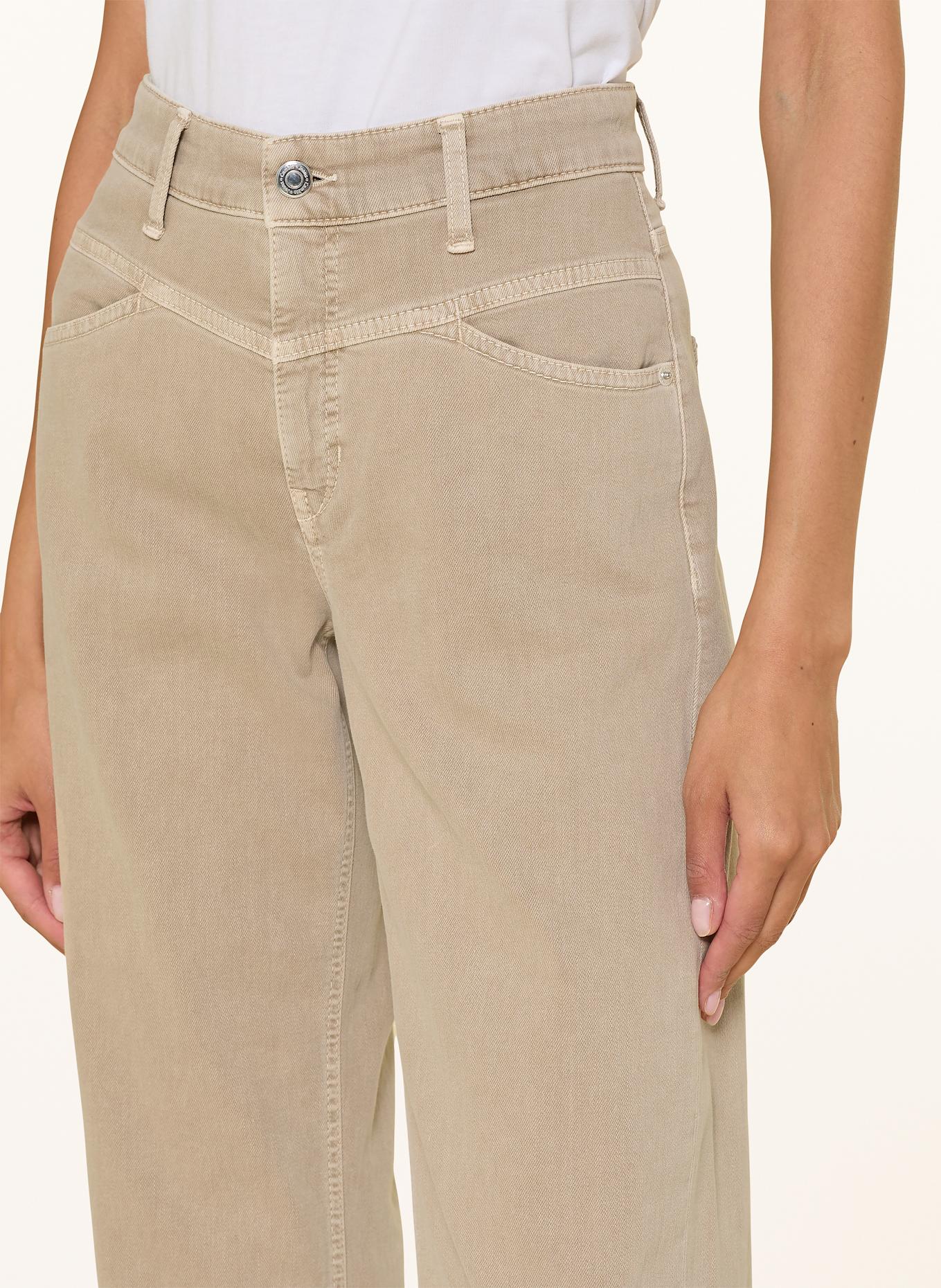 CAMBIO Cropped Jeans ELIN: BEIGE