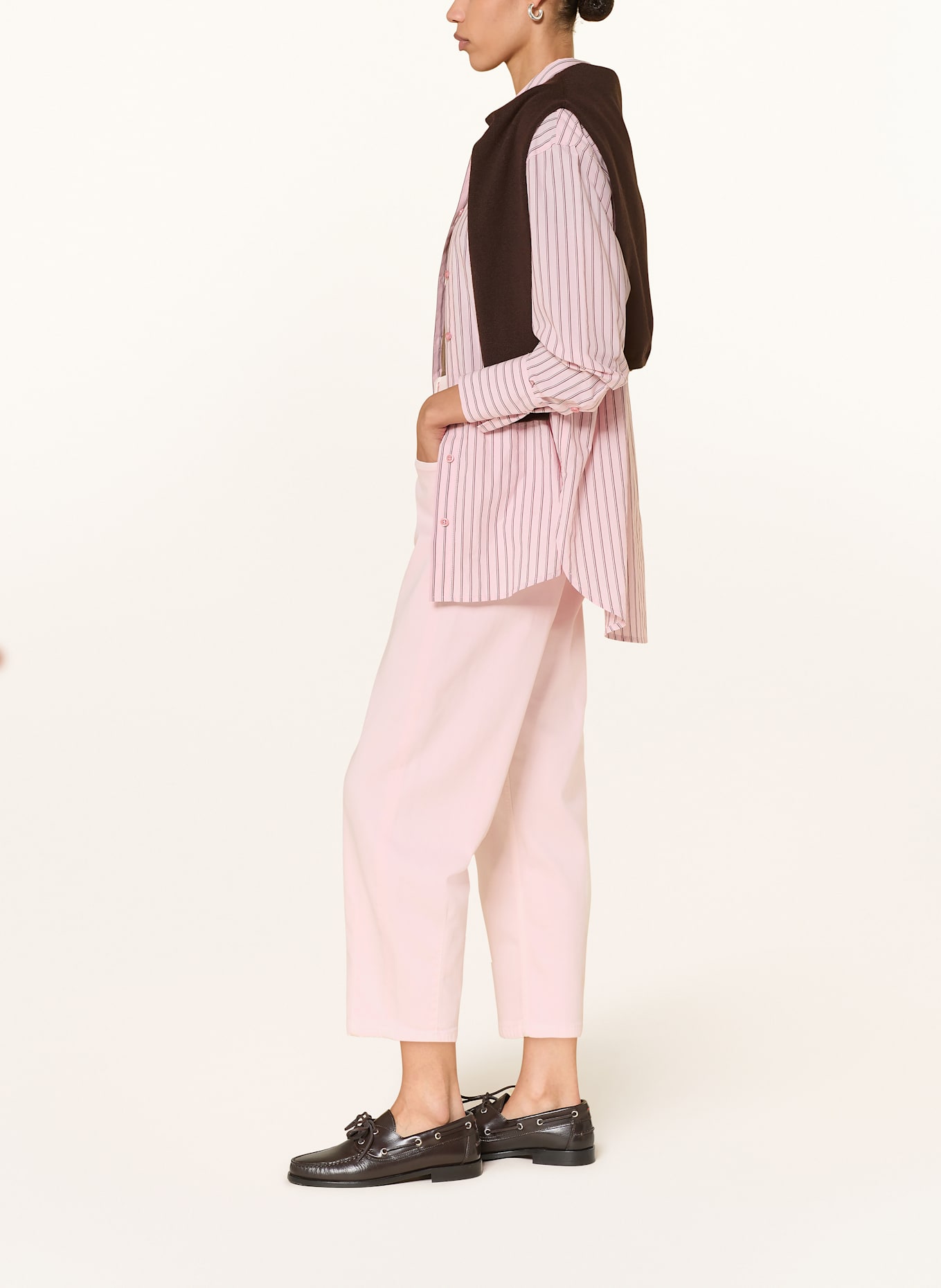 CAMBIO Cropped jeans ELIN: LIGHT PINK