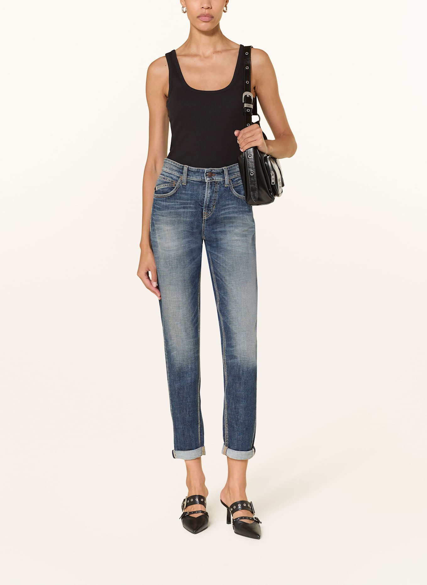 CAMBIO Boyfriend džíny KERRY: 5041 cross vintage used