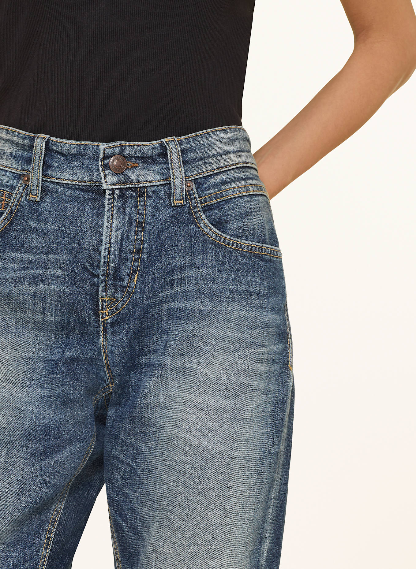 CAMBIO Boyfriend džíny KERRY: 5041 cross vintage used