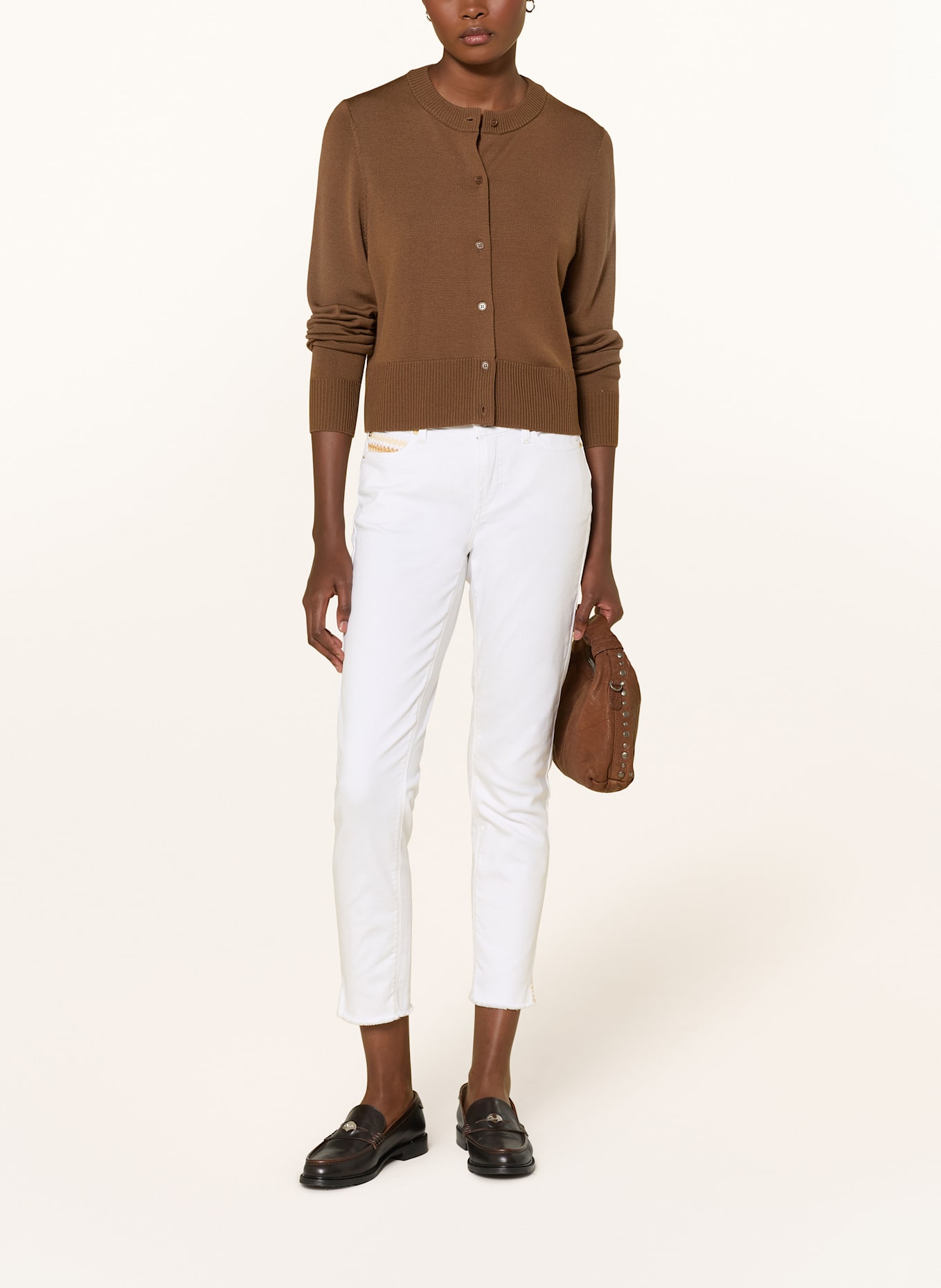 CAMBIO Jean court PIPER: 5009 softwash & fringed