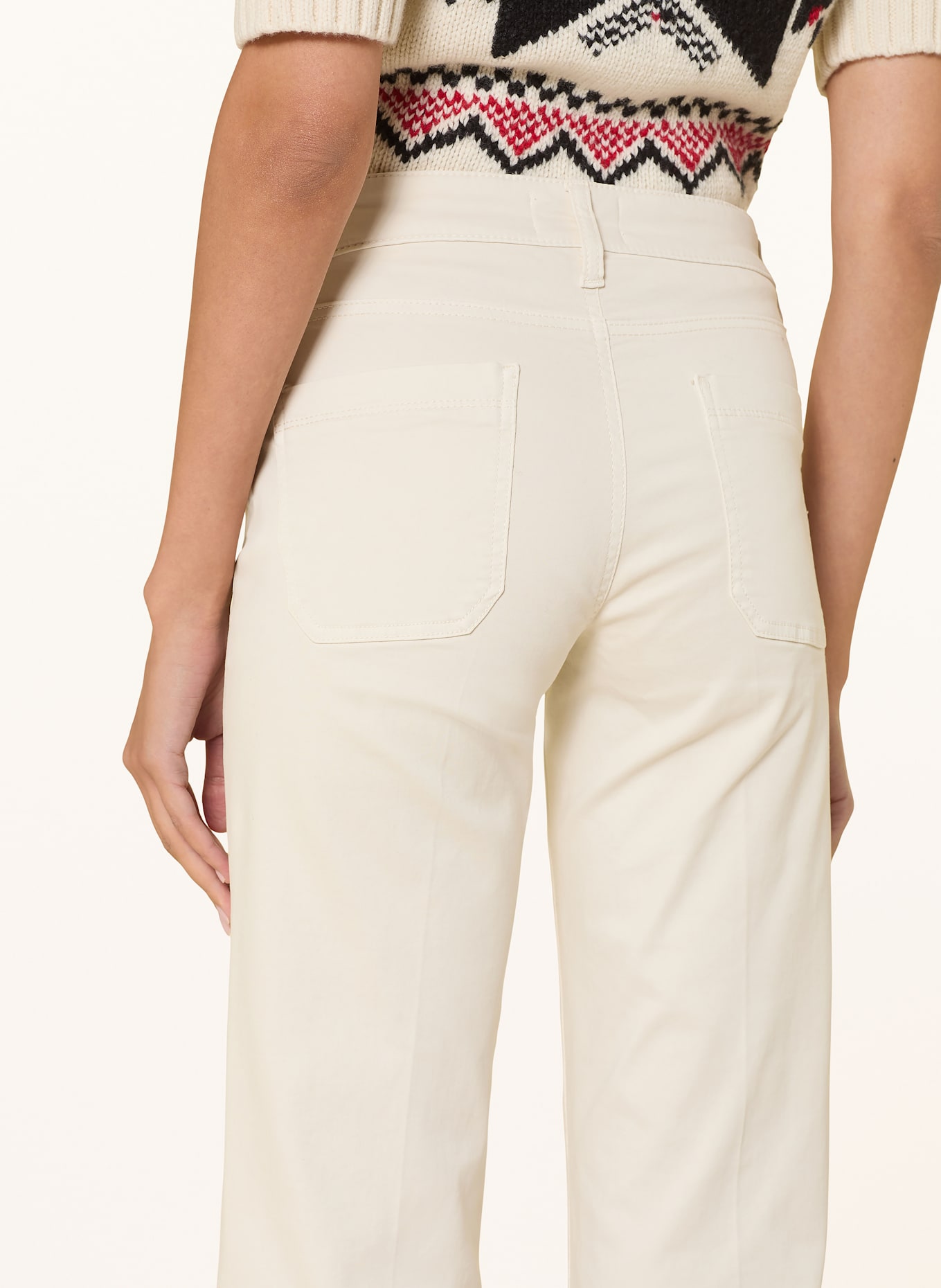 CAMBIO Cropped Jeans TESS: ECRU