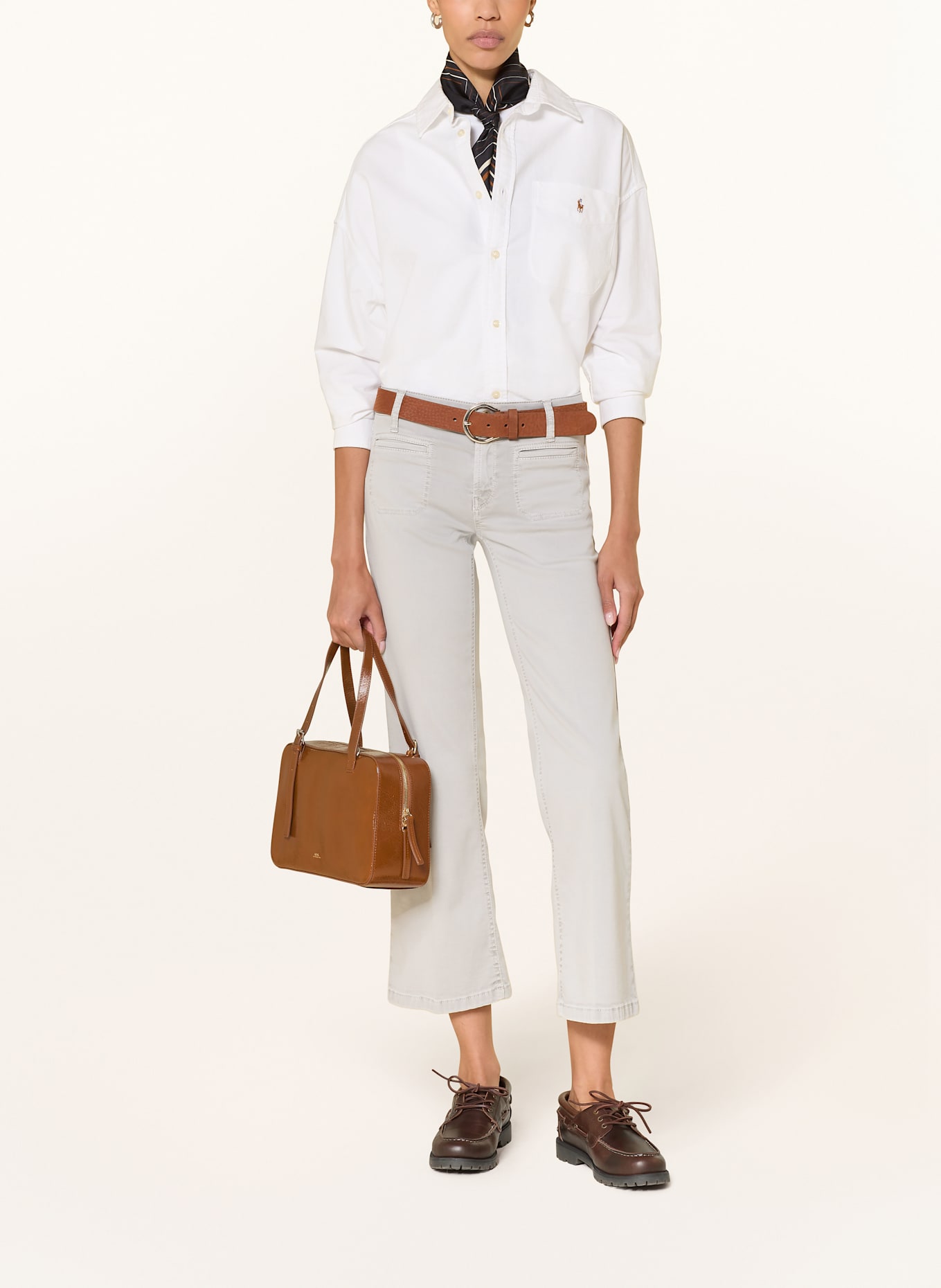 CAMBIO Cropped Jeans TESS: HELLGRAU