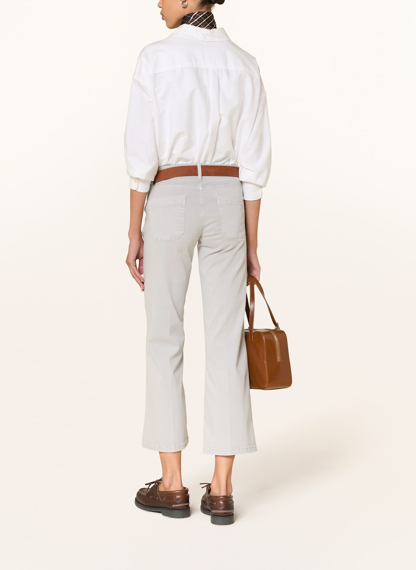 CAMBIO Cropped Jeans TESS: HELLGRAU