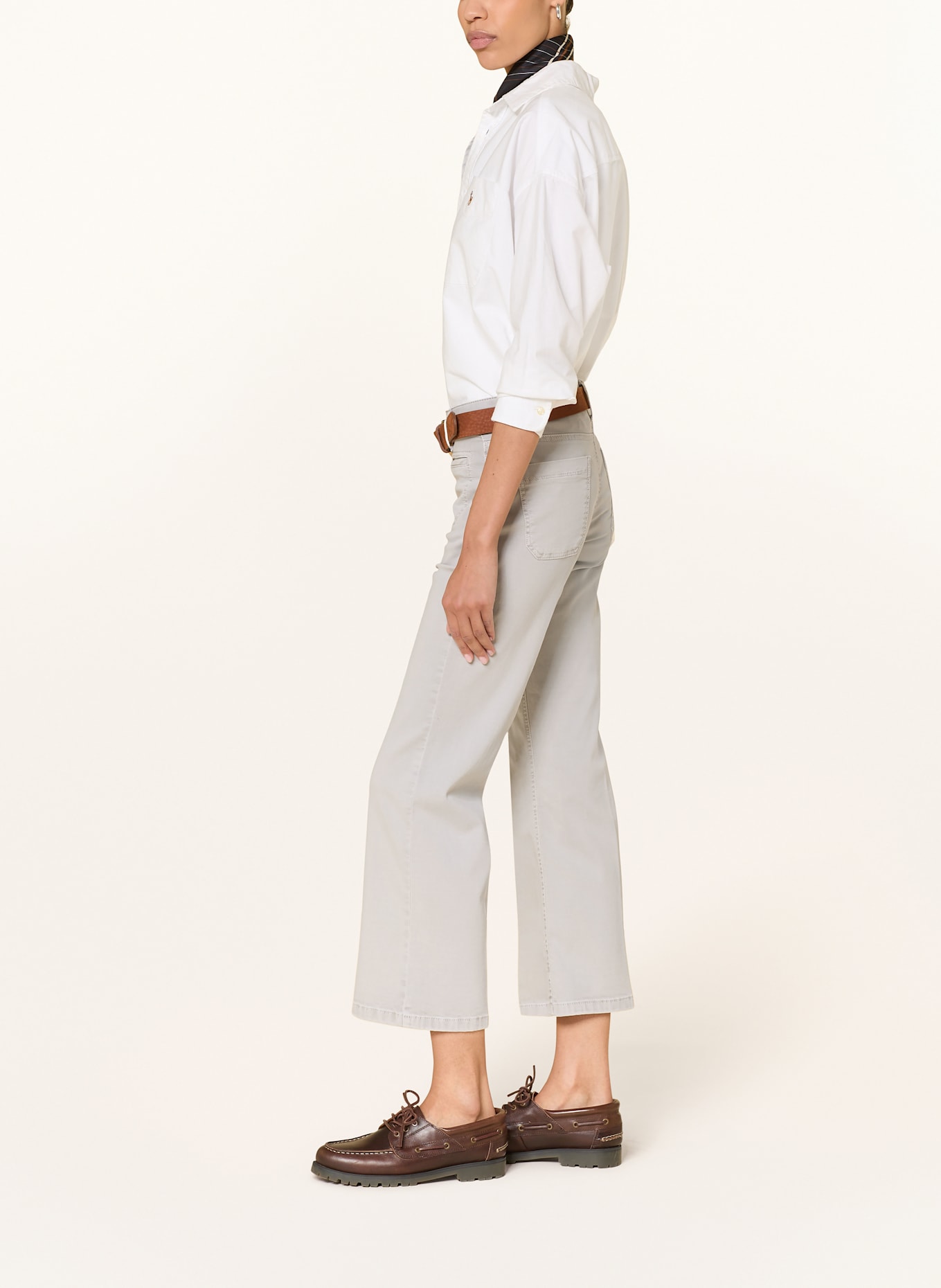 CAMBIO Cropped Jeans TESS: HELLGRAU