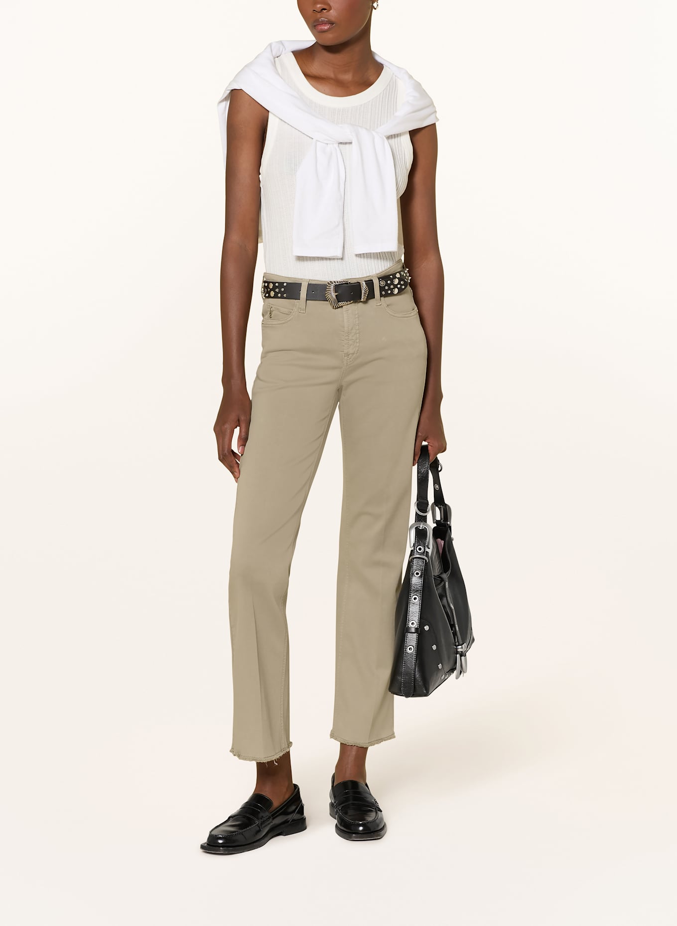 CAMBIO Bootcut Jeans FRANCESCA: 612 olive