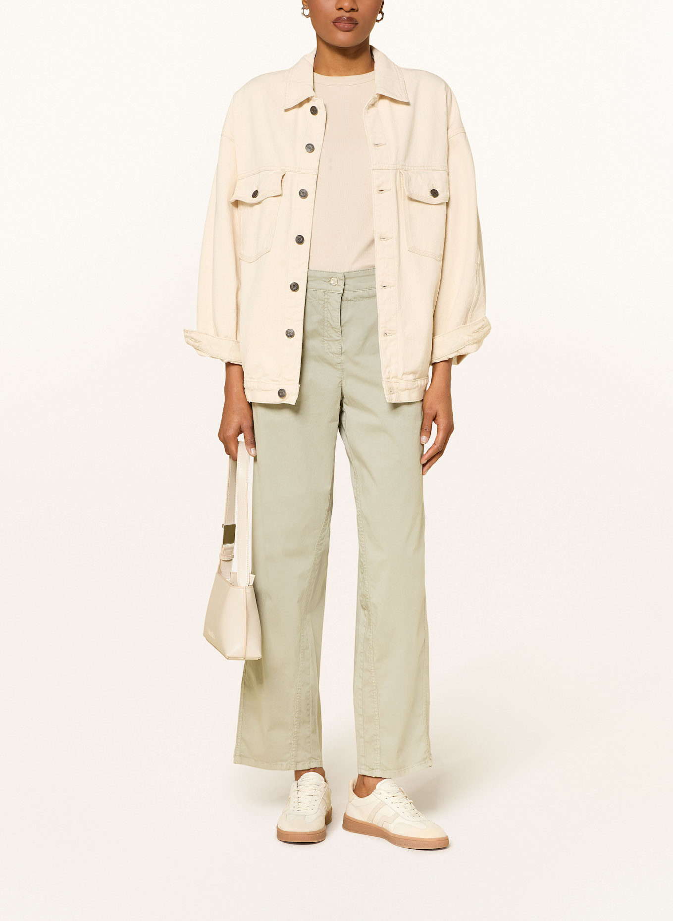 CAMBIO Kalhoty OLYMPIA: SVĚTLE ZELENÁ